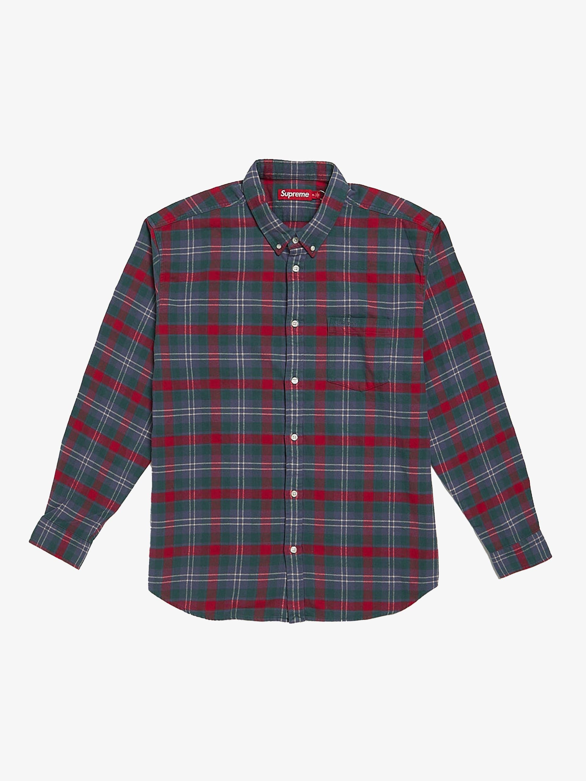 Supreme Multicolor Logo Knitted Plaid Cotton Shirt Size US XL / EU 56 / 4 - 1 Thumbnail
