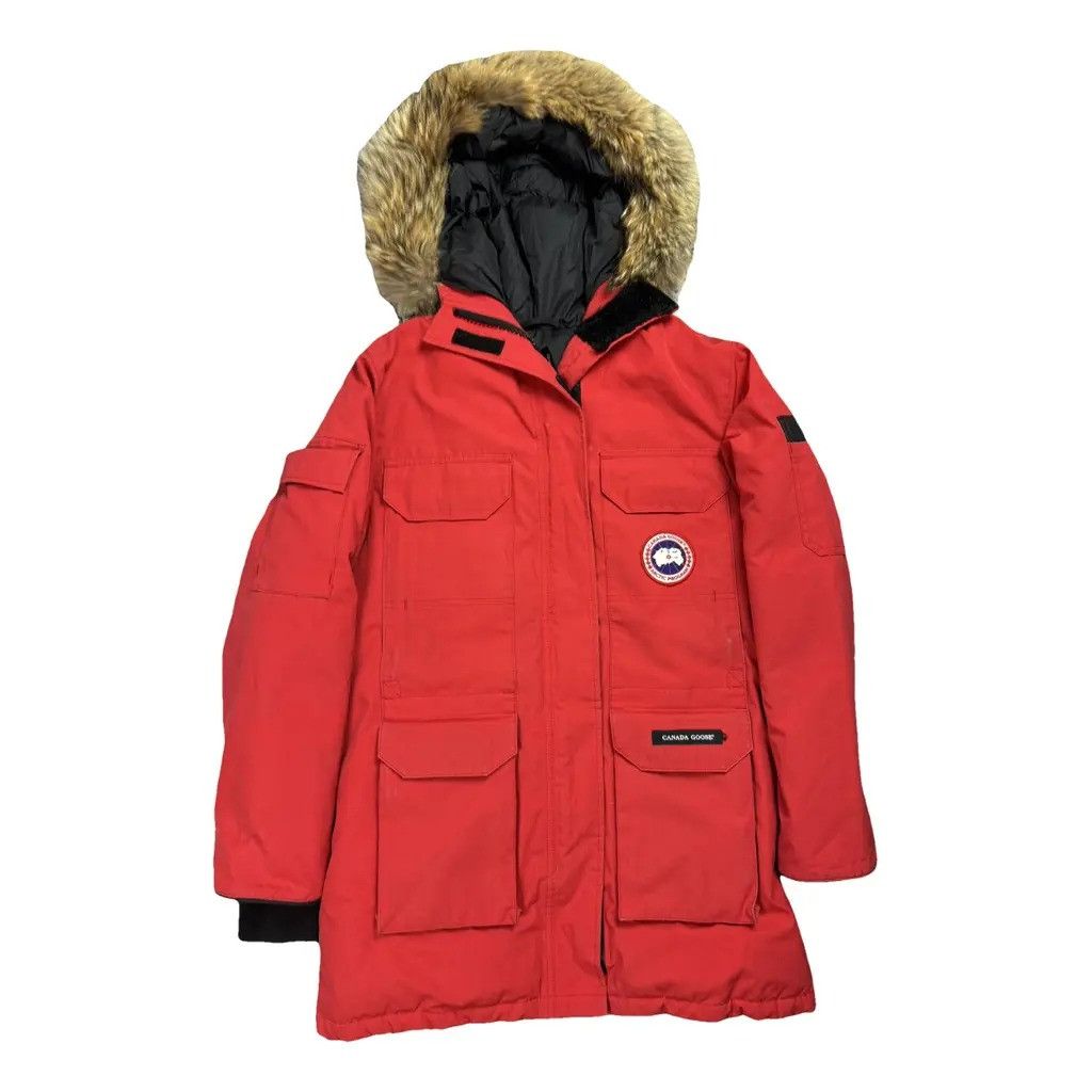 Canada goose red womens fashion jacket