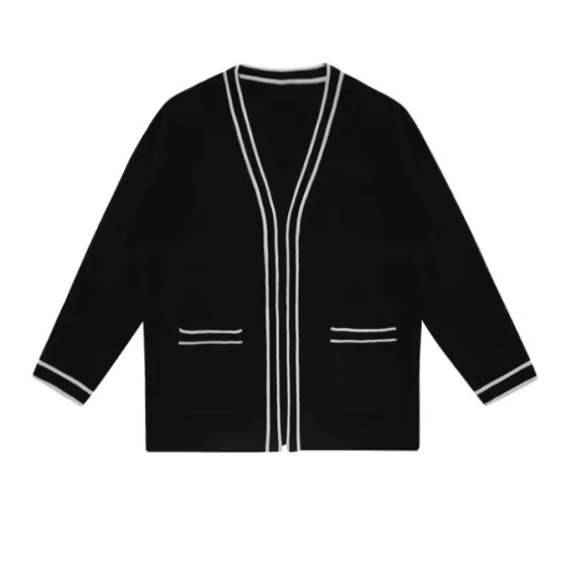 Japanese Brand × Vintage Black Knit Cardigan Sweater Size US L / EU 52-54 / 3 - 3 Thumbnail