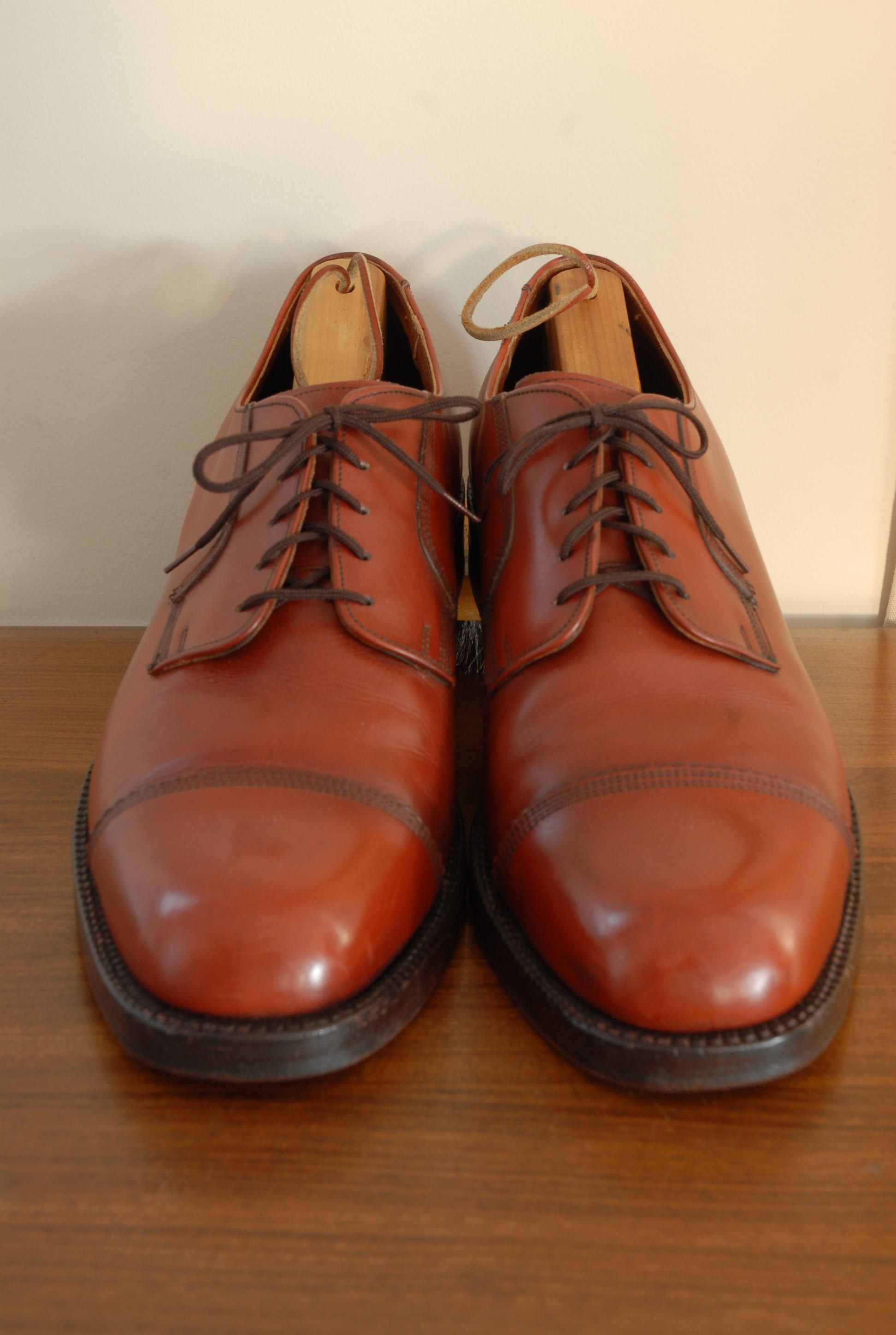 Vintage Hartt Director's Quality chestnut captoe 12E wide Size US 12 / EU 45 - 3 Thumbnail