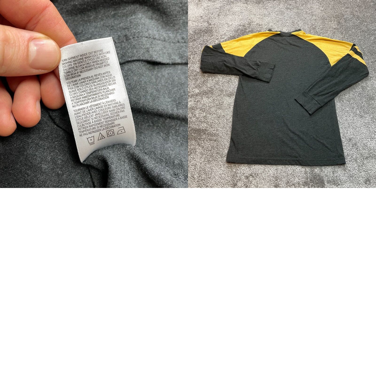 NHL NHL Shirt Mens Small Gray Yellow Pittsburgh Penguins Hockey Logo Soft Tee Size US S / EU 44-46 / 1 - 8 Thumbnail