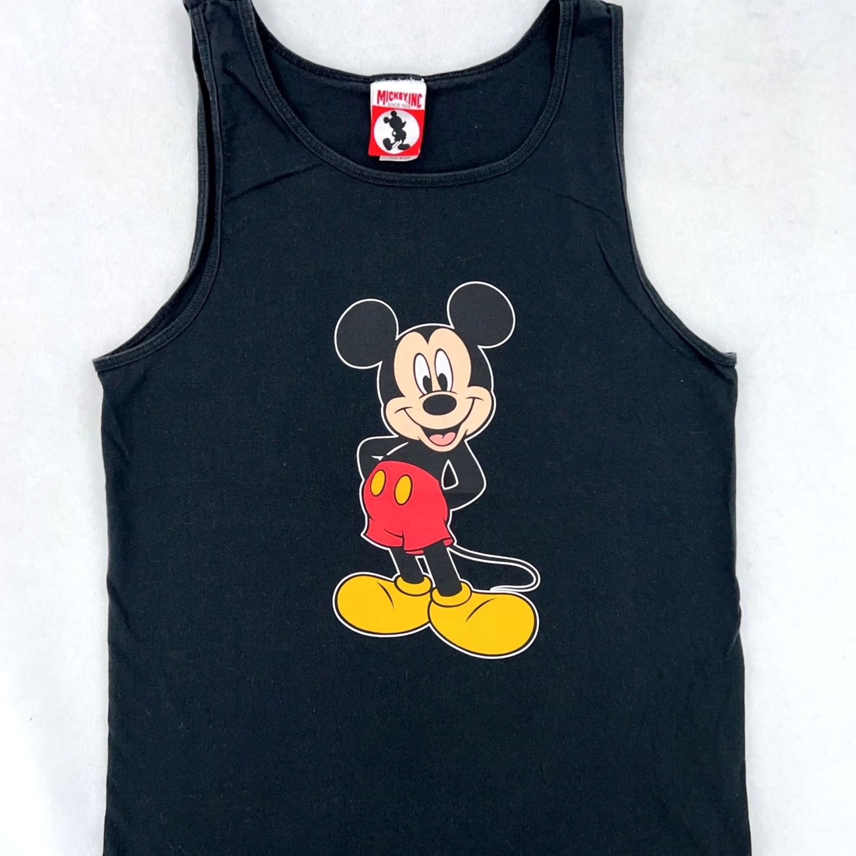 Disney vintage Mickey Mouse Walt Disney T-Shirt Tank Top M black 80s 90s Mens Size US M / EU 48-50 / 2 - 4 Thumbnail