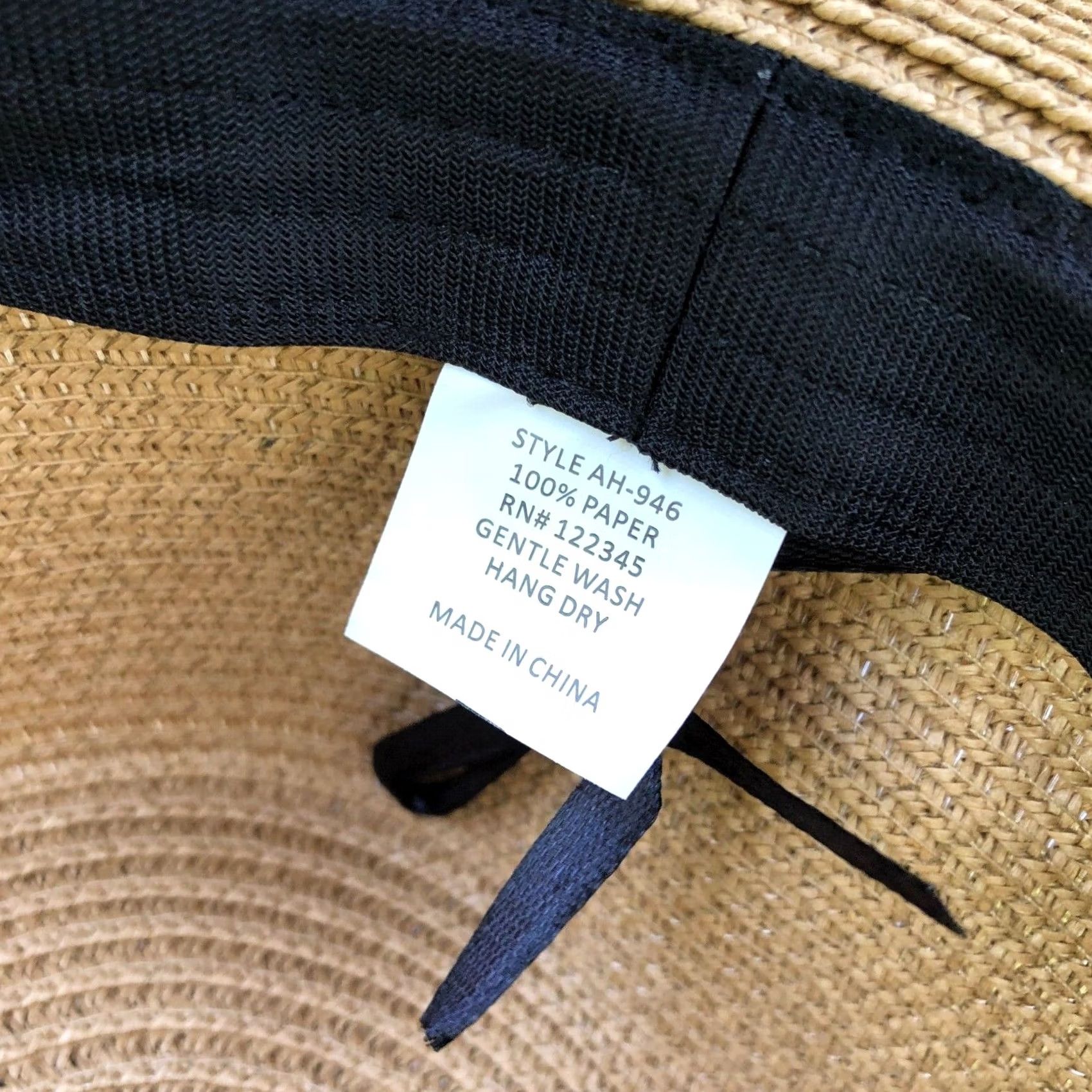 Vintage VINTAGE Orchid Love Sun Hat Women's Floppy Woven Beige 100% Paper 7 1/4 Wide Brim Cap Size ONE SIZE - 6 Thumbnail