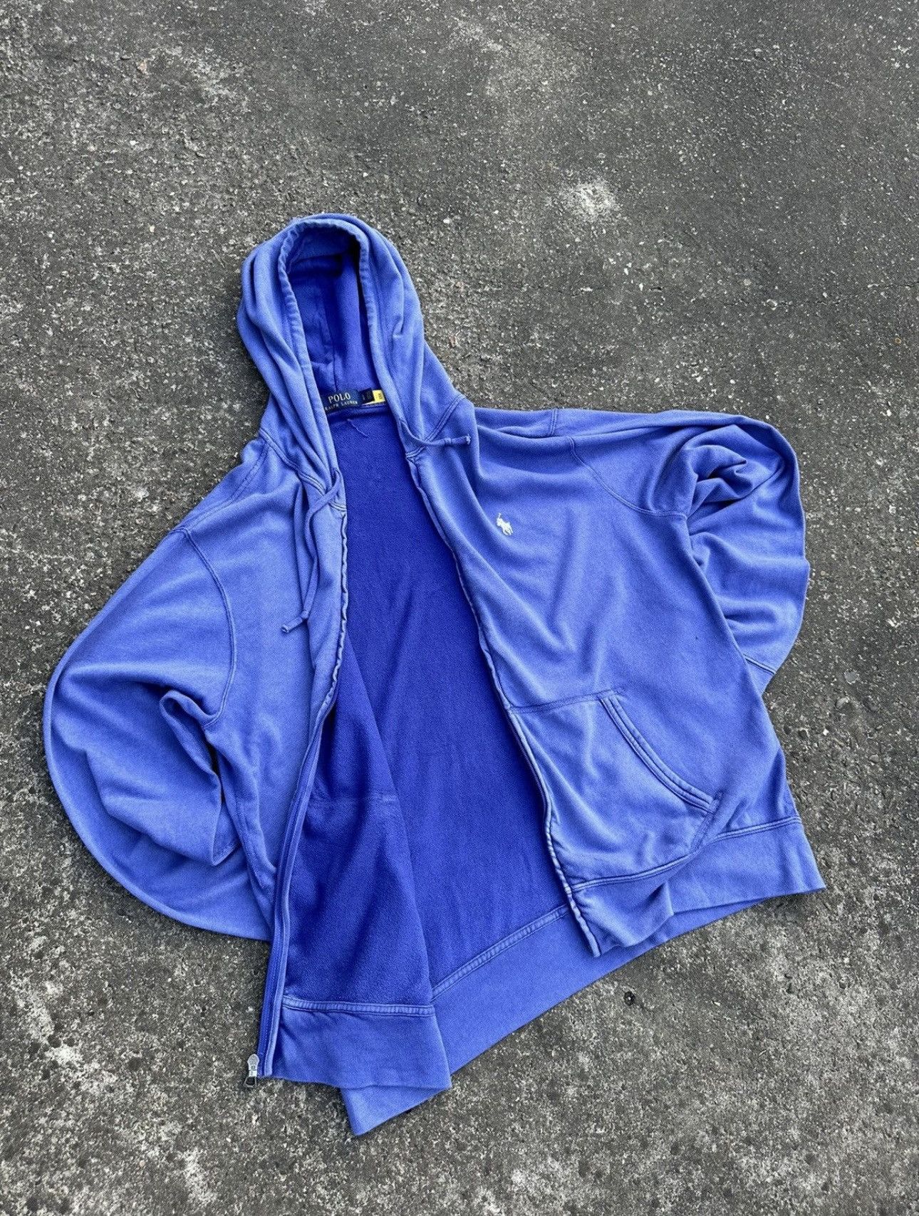 Polo Ralph Lauren Vintage Polo Ralph Lauren Zip Hoodie Blue Size US L / EU 52-54 / 3 - 6 Thumbnail
