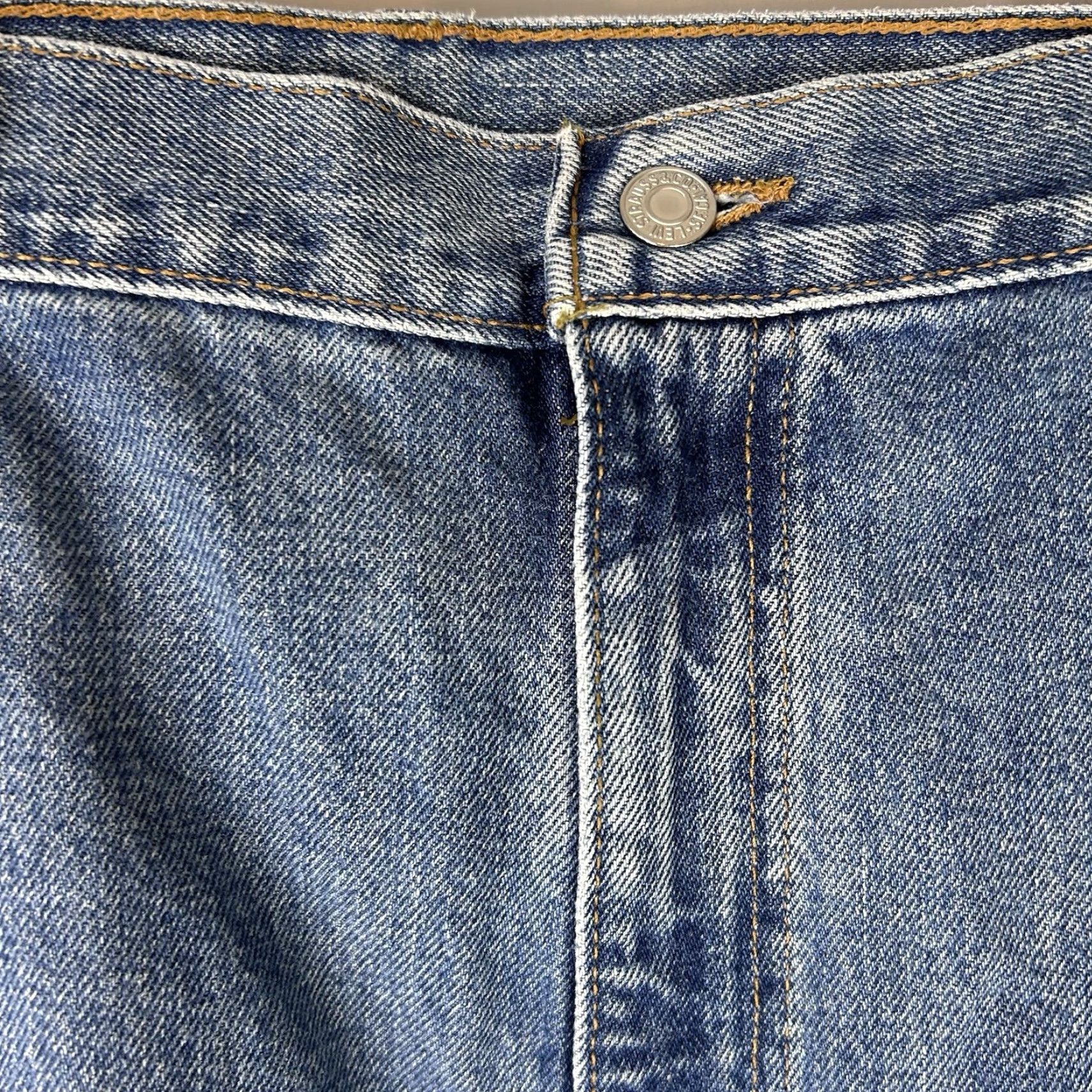 Levi's Levi's 550 Jeans Relaxed Regular USA 48x32 Cotton Blue Zipper Men INSEAM 32 Made in USA Size US 32 / EU 48 - 3 Thumbnail