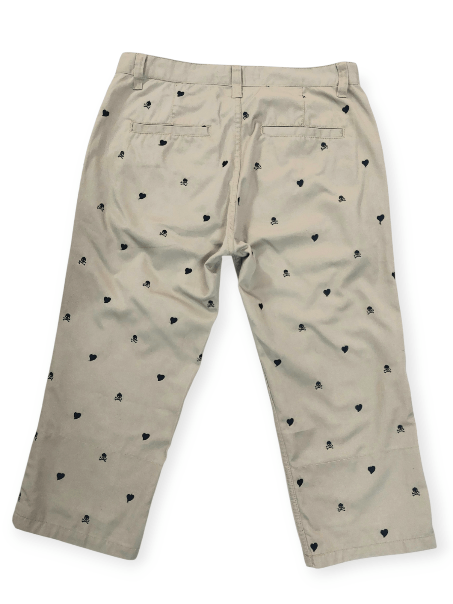 Big John Big John Embroidery Skulls & Love Sewing Cropped Pant Size US 31 - 10 Thumbnail