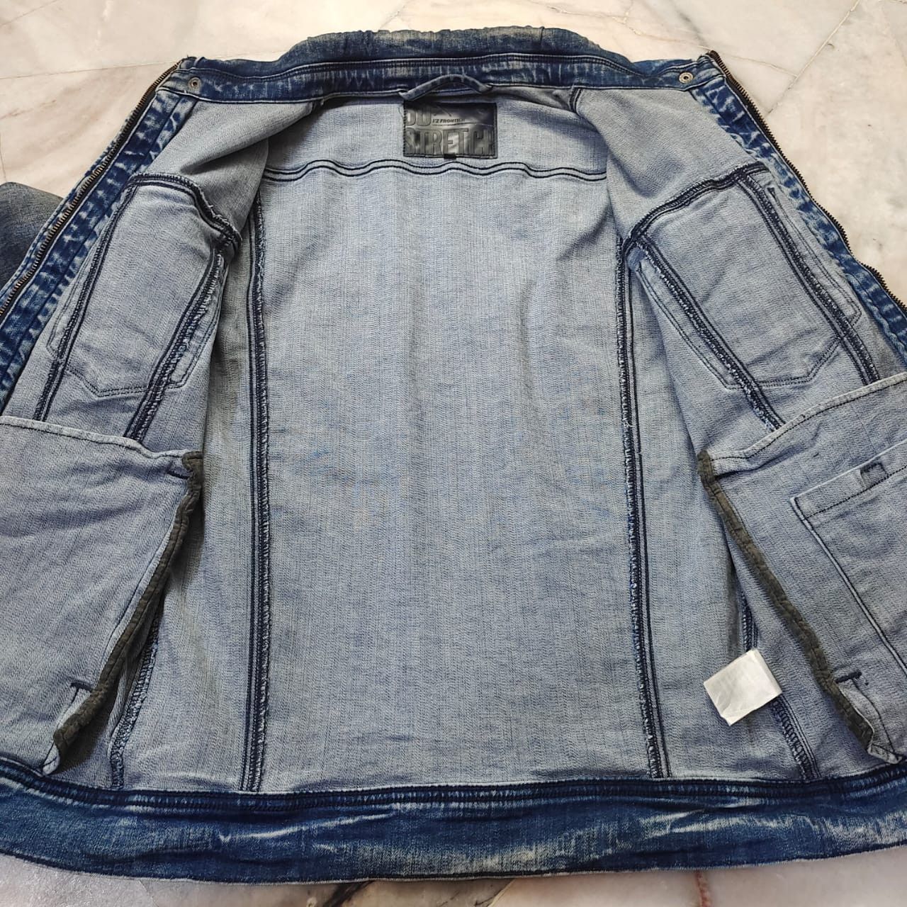 Diesel × G-Star × Urban Outfitters UNIQUE I'Z FRONTIER BLUE DENIM JACKET TRUCKER Size US M / EU 48-50 / 2 - 8 Thumbnail