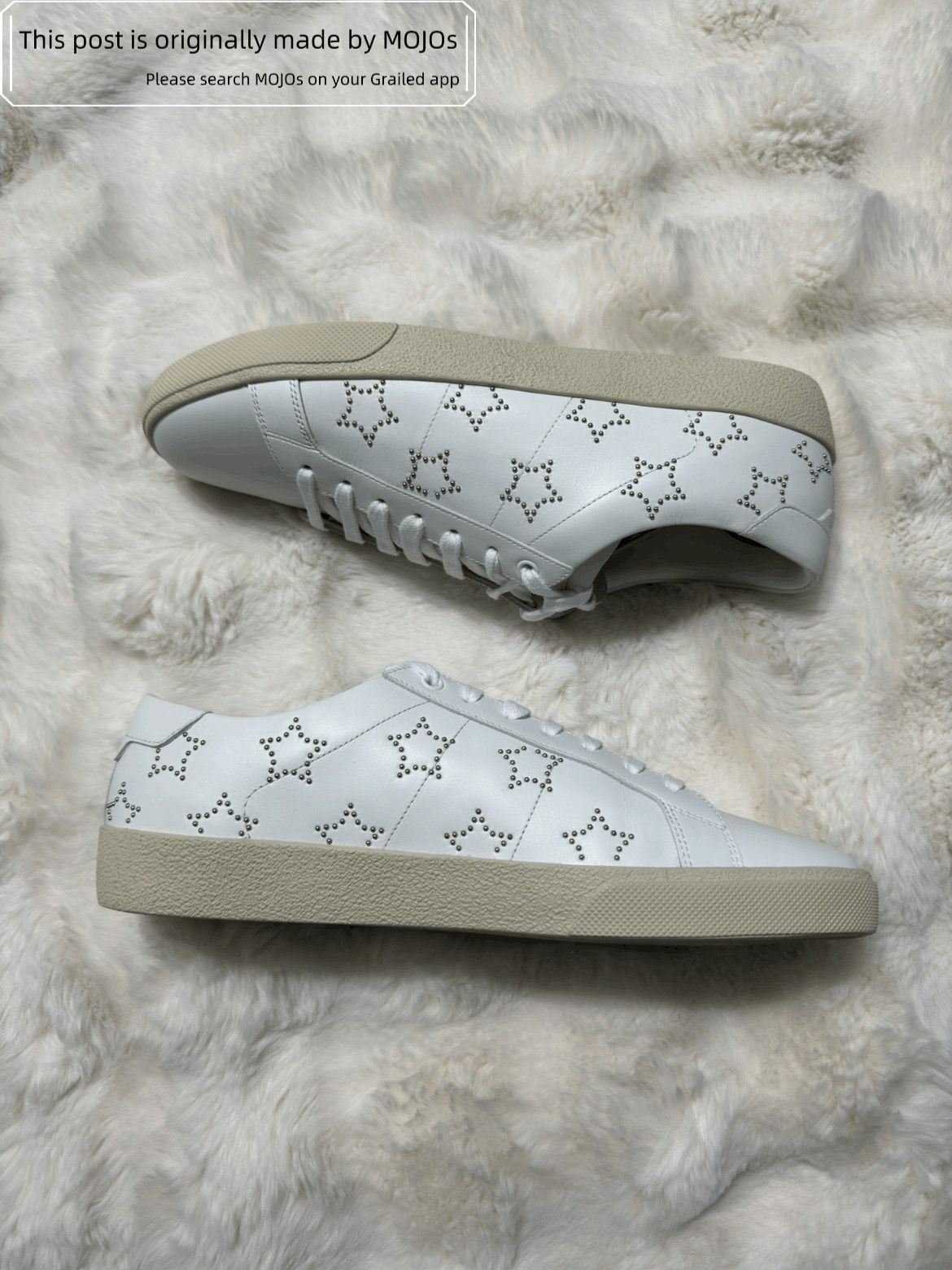 Saint Laurent Paris Sz 43 Saint Laurent Paris Rivet Star Pattern Sneaker Size US 10 / EU 43 - 7 Thumbnail