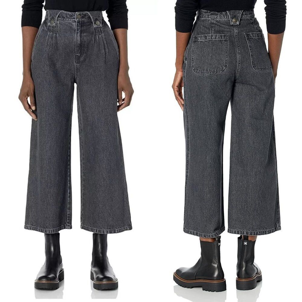 Joie NWT New $248 Joie NEW Joie Porter B Wide Leg Cropped High W Size 31" - 1 Thumbnail