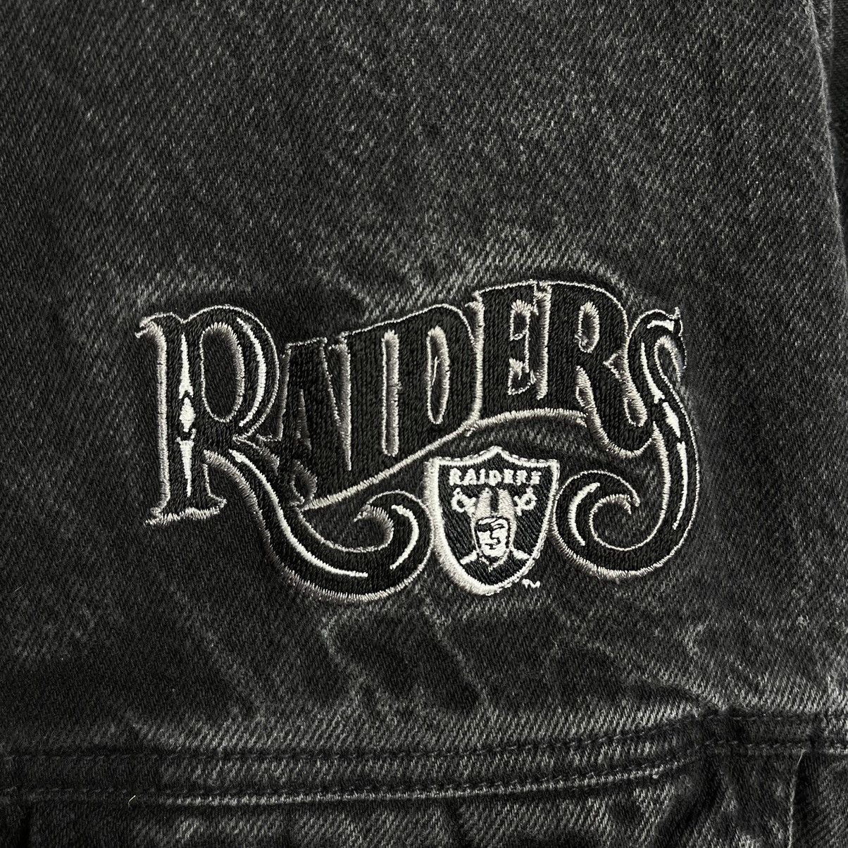 NFL Vintage Oakland Raiders NFL rare big logo denim jacket 90’s Size US M / EU 48-50 / 2 - 9 Thumbnail