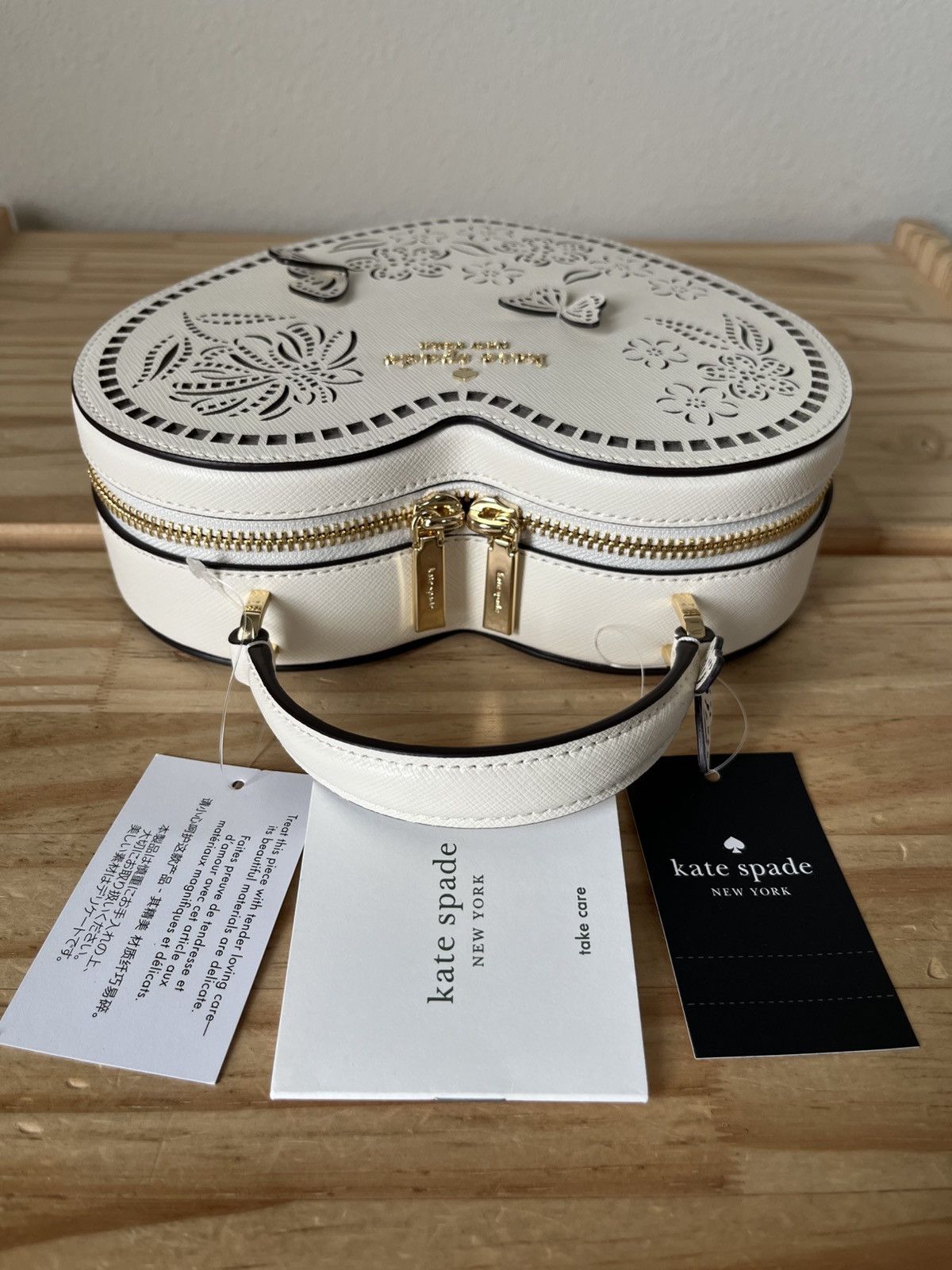 Kate Spade Kate Spade Love Shack Perforated Heart Crossbody Size ONE SIZE - 5 Thumbnail