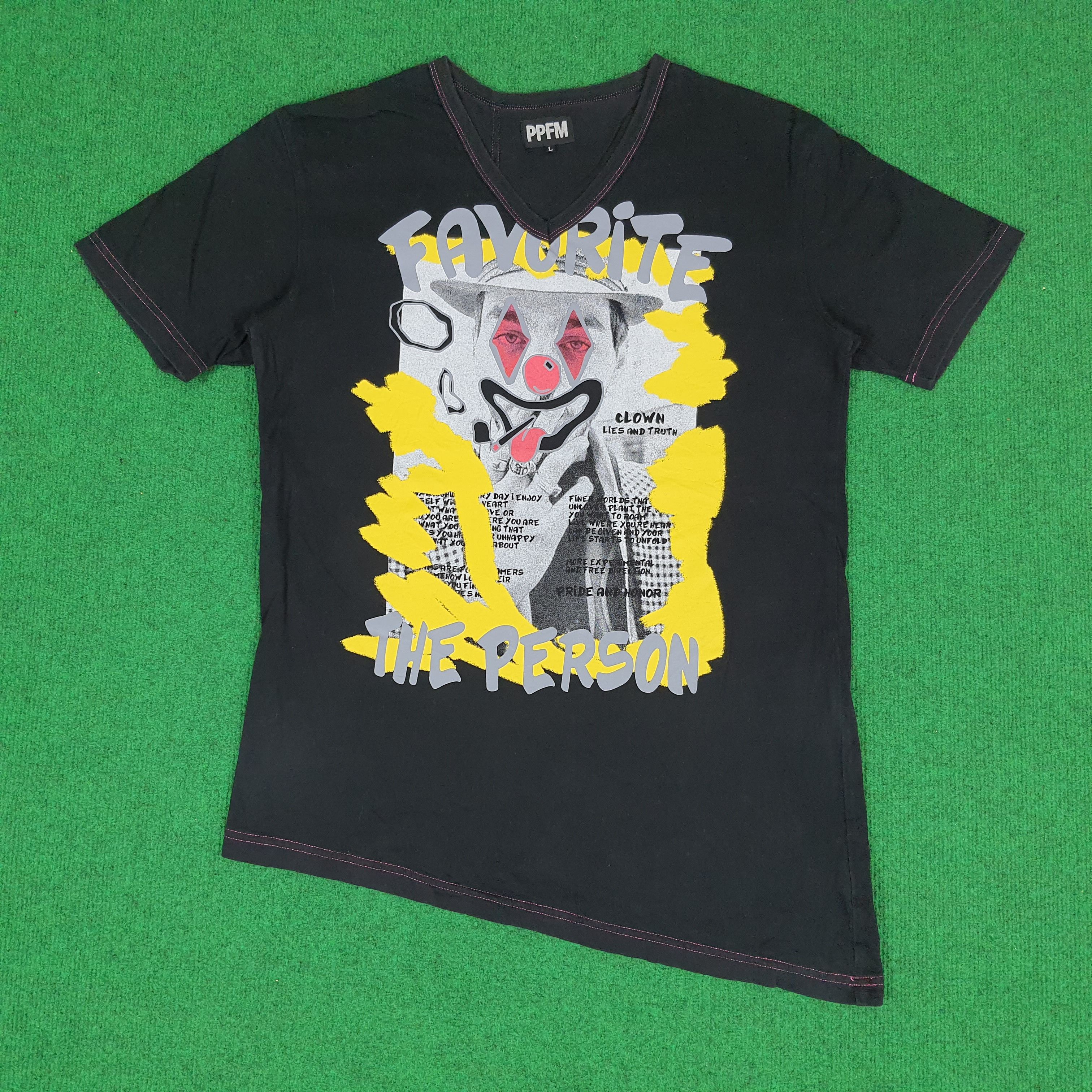 Japanese Brand × PPFM Vintage PPFM Clown Favorite The Person Phototee T-shirt Size US M / EU 48-50 / 2 - 1 Thumbnail