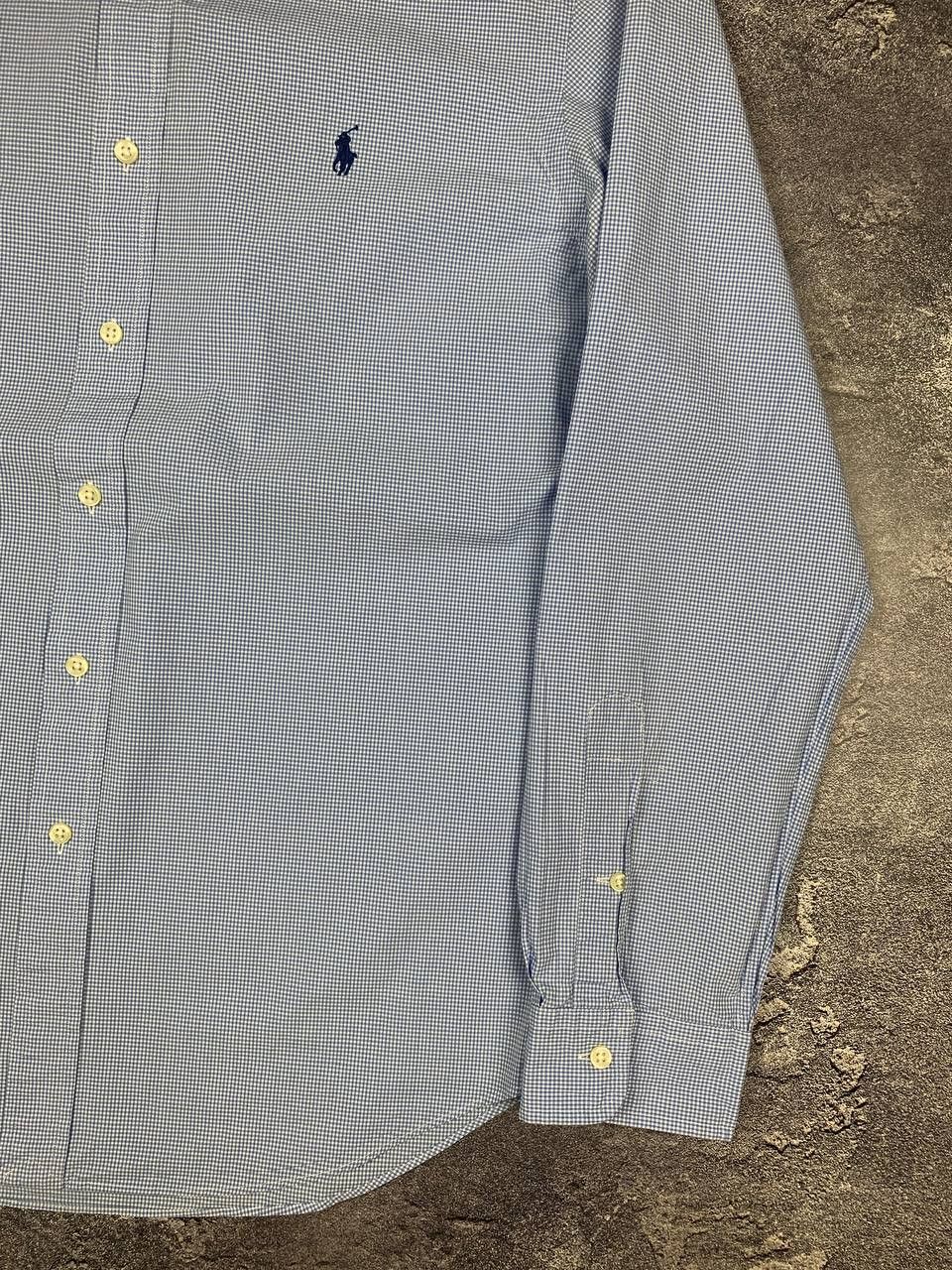 Polo Ralph Lauren Polo Ralph Lauren Men's Shirt Light Blue Gingham Size US L / EU 52-54 / 3 - 5 Thumbnail