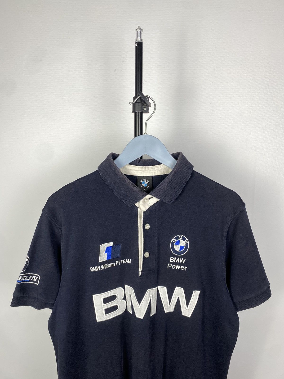 BMW × Vintage BMW Power Racing Faded T Shirt Big Logo Vintage Michelin Size US L / EU 52-54 / 3 - 2 Thumbnail