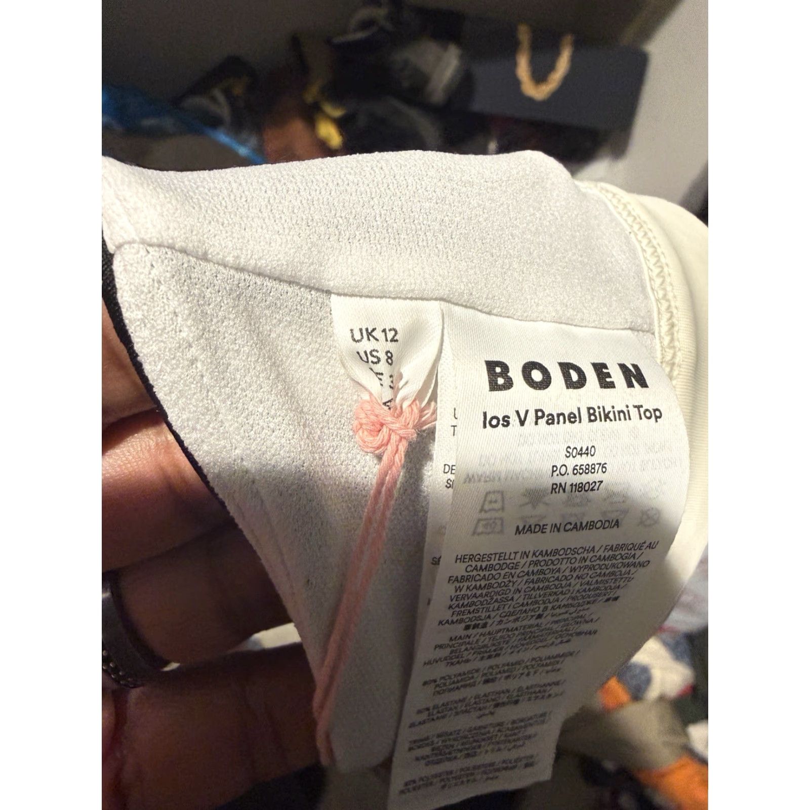 Boden Boden Bikini Top US Size 8 Los V Panel NWT Size M / US 6-8 / IT 42-44 - 8 Thumbnail