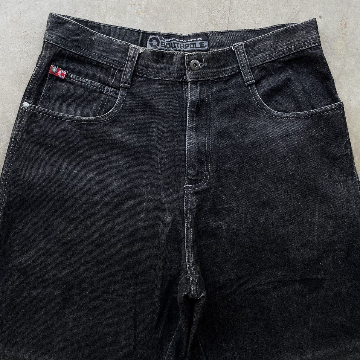 Southpole VINTAGE Y2K BAGGY SOUTHPOLE DISTRESSED HIPHOP SKATE JEANS Size US 35 - 4 Thumbnail