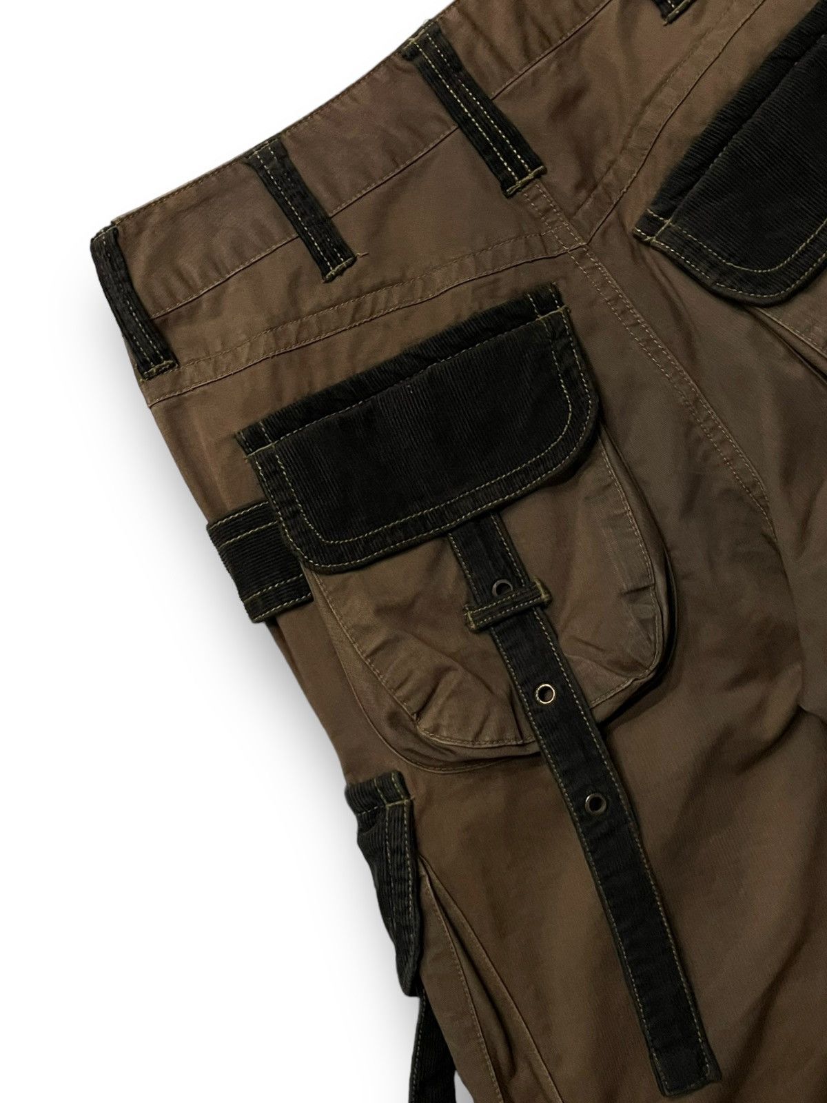 If Six Was Nine × Japanese Brand × Le Grande Bleu (L.G.B.) Bangbang Predator Bondage Parachute Baggy Thick Cargo Pants Size US 30 / EU 46 - 13 Thumbnail