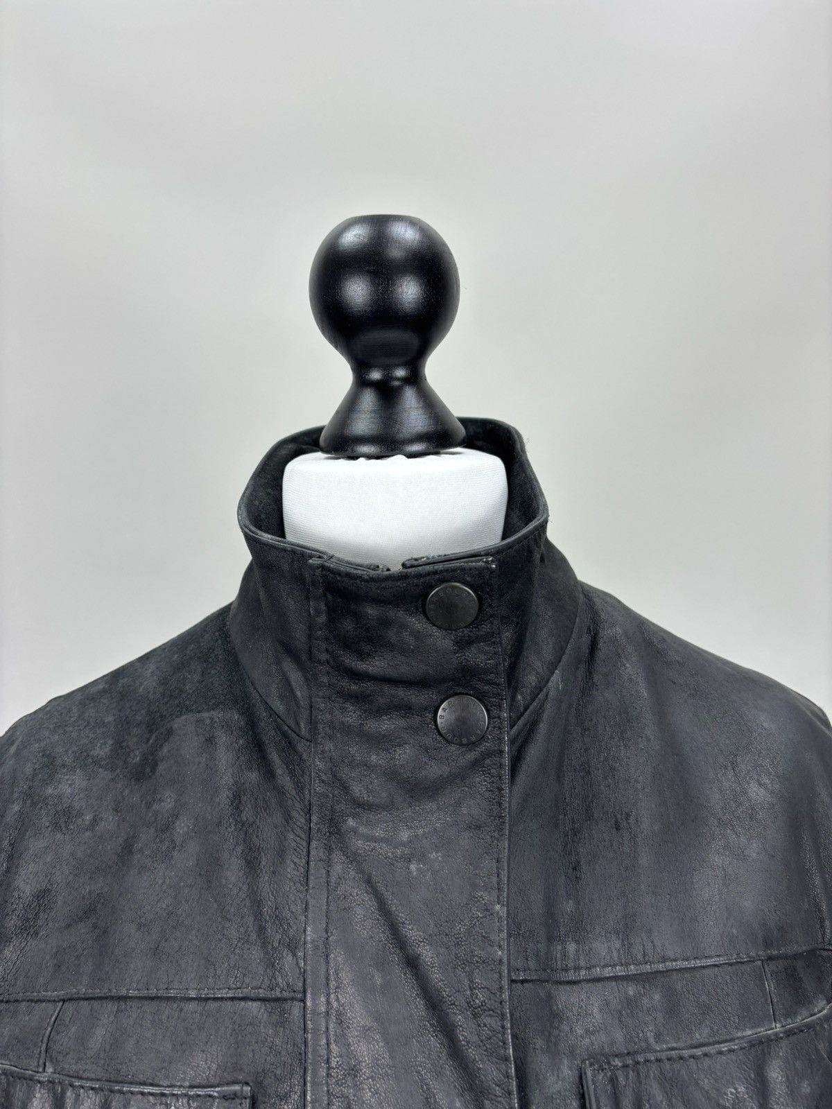 Barbour Womens leather jacket Barbour Size 6 Color Black Size M / US 6-8 / IT 42-44 - 4 Thumbnail