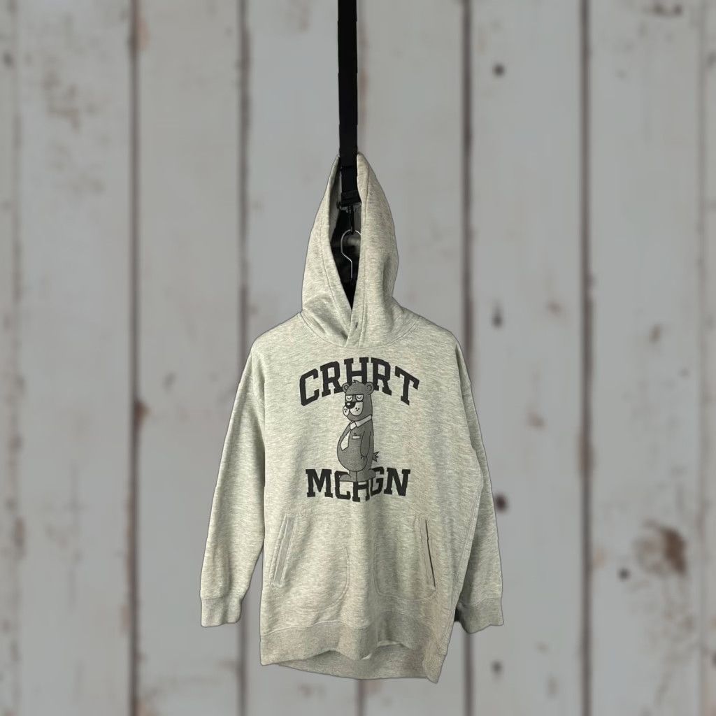 Carhartt Carhartt Mens Hoodie Size S Gray Cotton Long Sleeve Drawstring Pullover Size US S / EU 44-46 / 1 - 1 Thumbnail