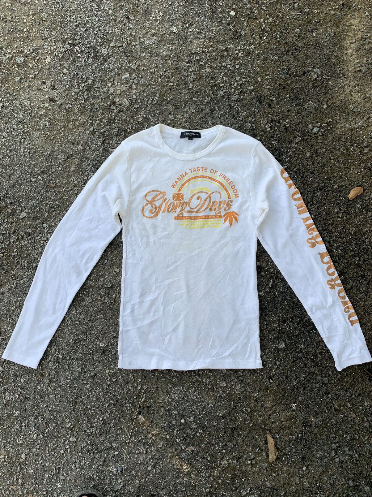 In The Attic × Japanese Brand Japanese Brand In The Attic Homme Glory Days White Shirt Size M / US 6-8 / IT 42-44 - 5 Thumbnail
