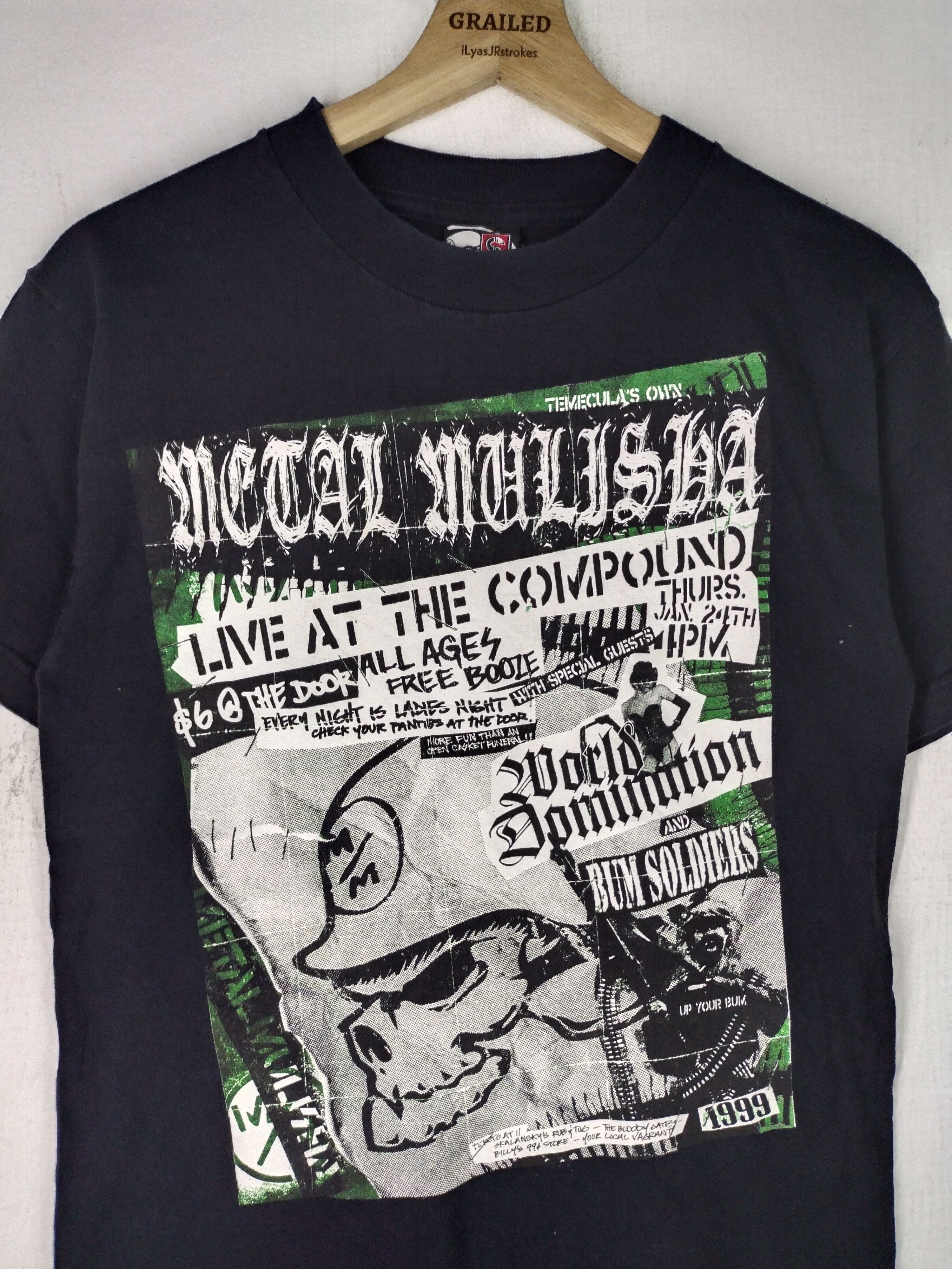 Metal Mulisha 00's Vtg Punk Bum Soldiers Shirt Tee Size US S / EU 44-46 / 1 - 4 Thumbnail