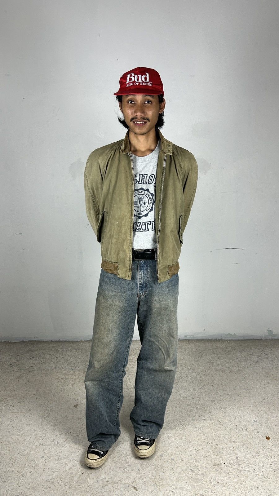 Vintage 1980s Distressed English Work Jacket Baradak by Spatz Size US L / EU 52-54 / 3 - 2 Thumbnail