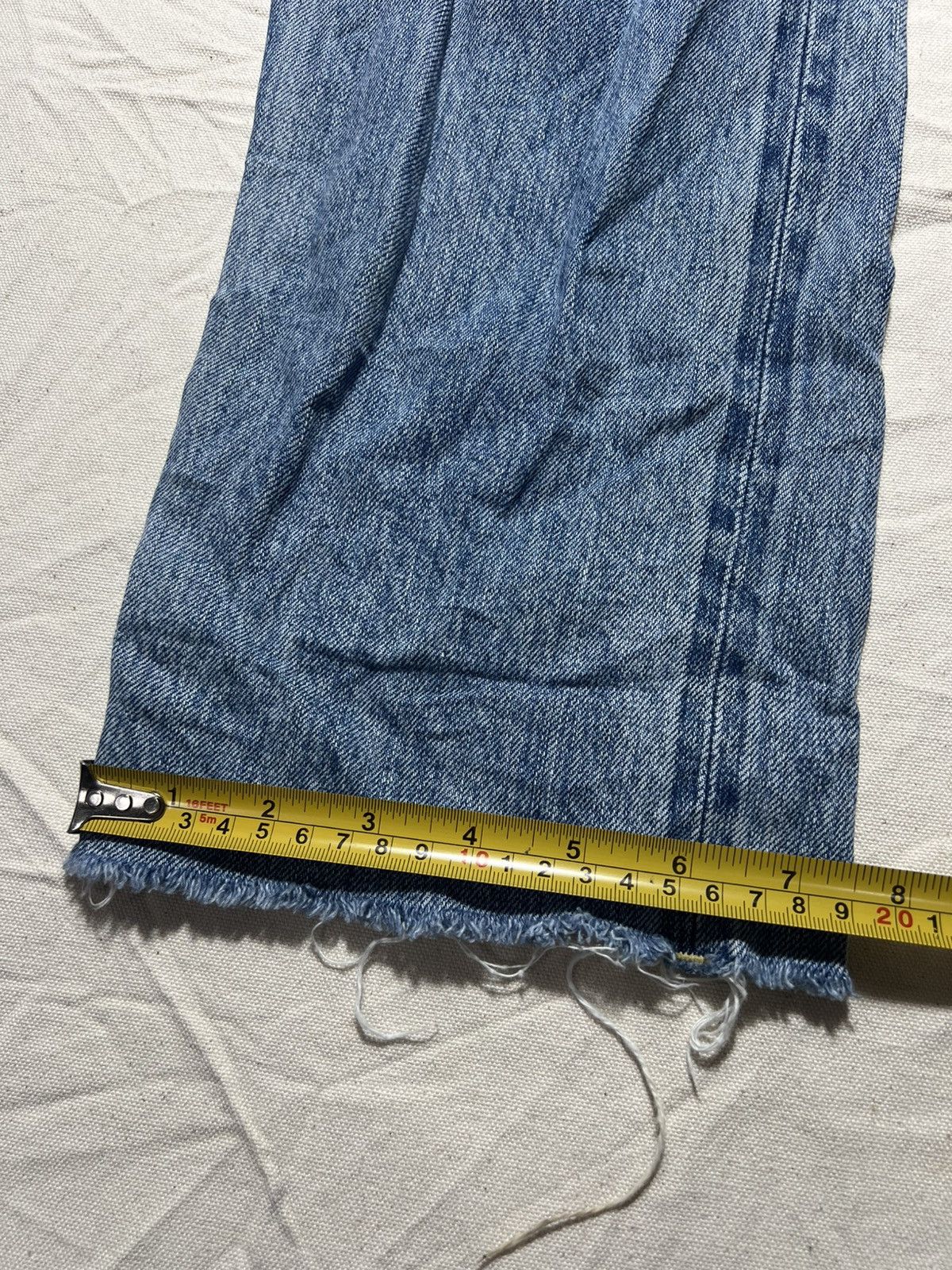 GOA Vintage Goa Selvedge Distressed Denim Size US 31 - 14 Thumbnail