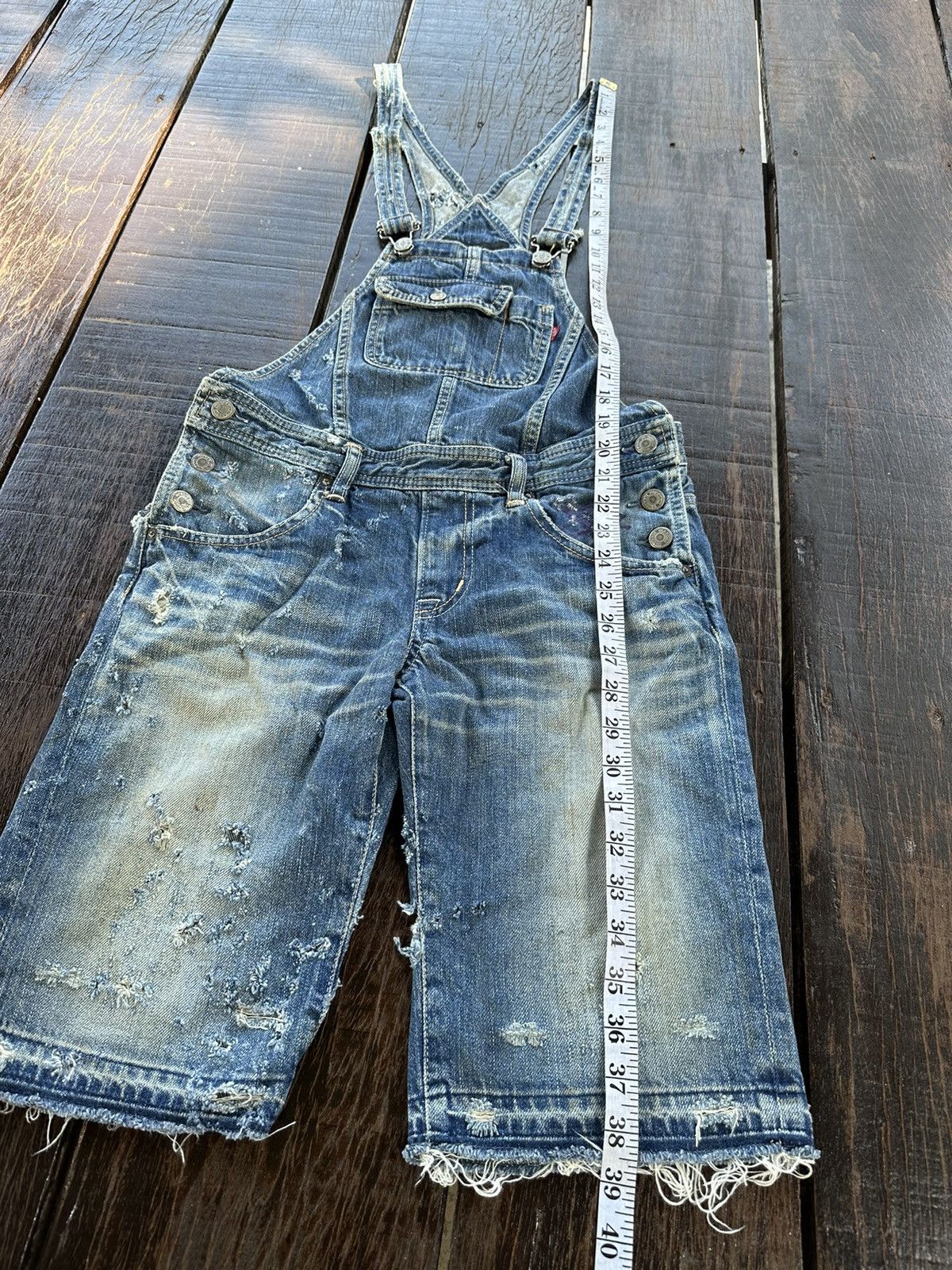 Hysteric Glamour × Vintage Vintage hysteric glamour overall short denim rare design Size 30" / US 8 / IT 44 - 22 Thumbnail