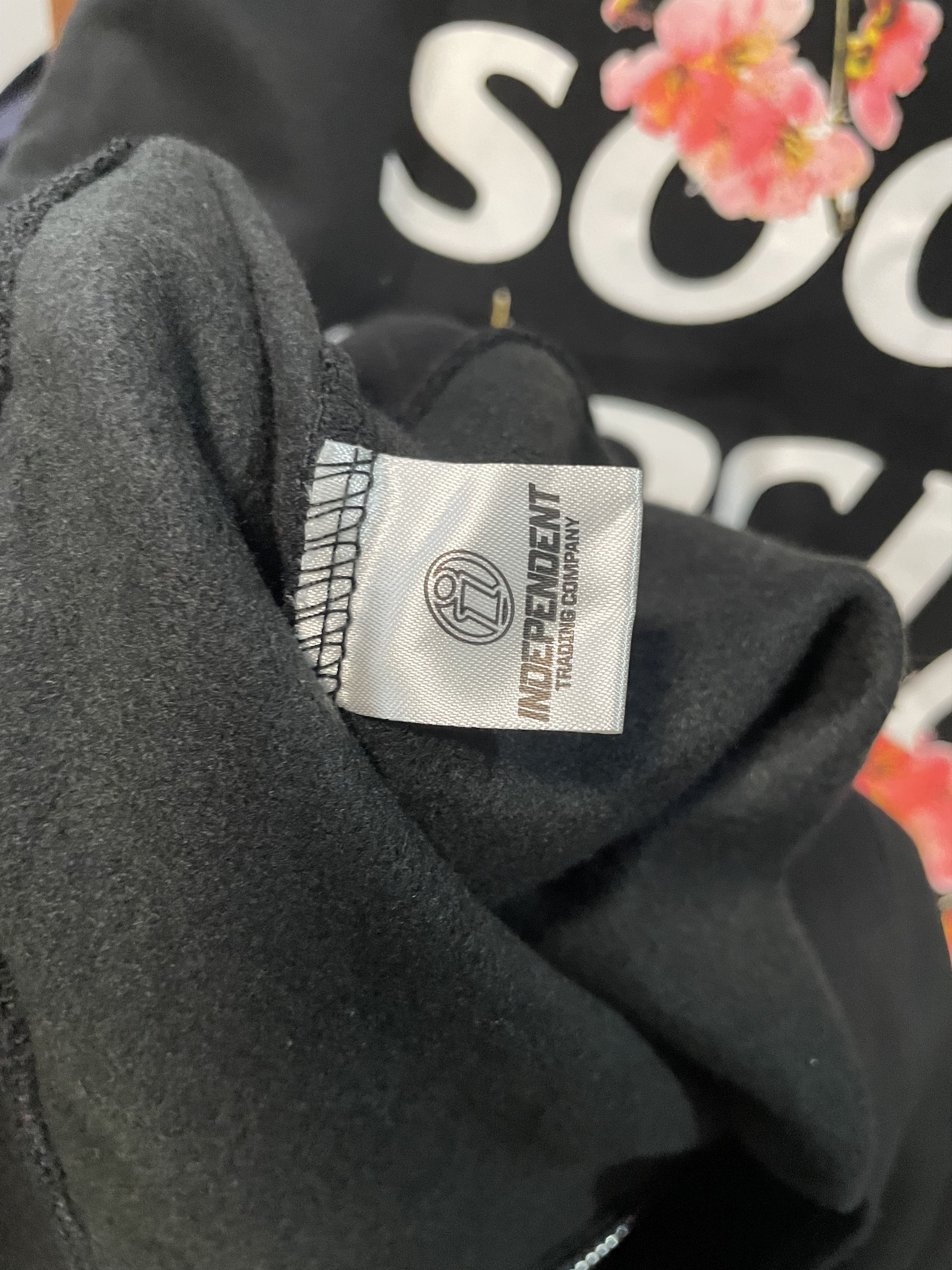 Anti Social Social Club ASSC - Zip Up Kkoch Flower Hoodie Size US S / EU 44-46 / 1 - 8 Thumbnail
