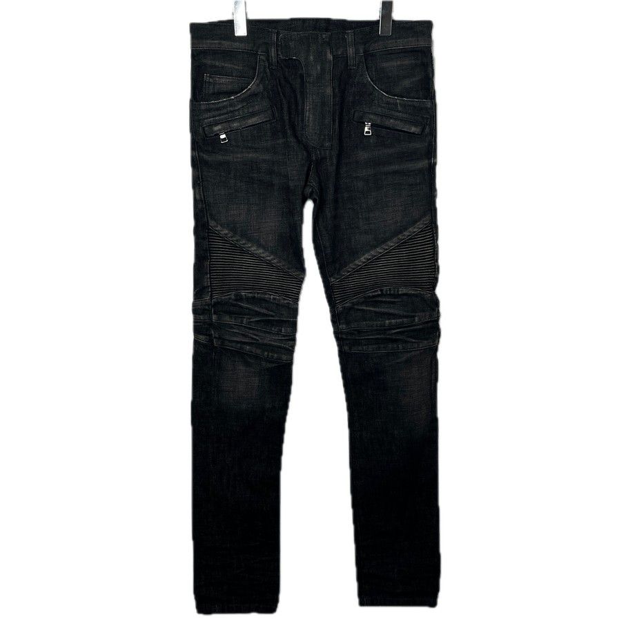 Balmain SS14 Balmain skinny biker denim Jeans | Grailed