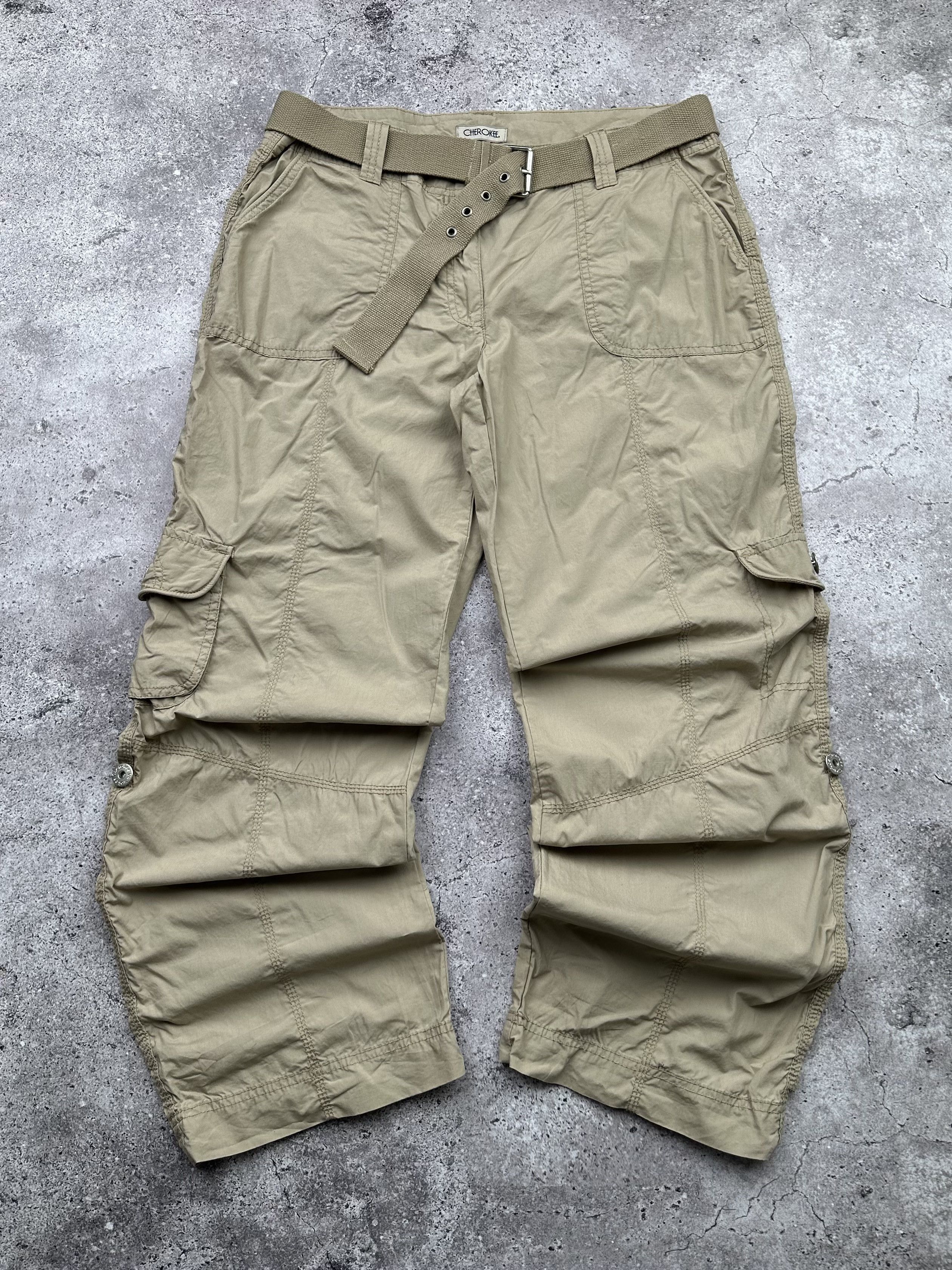 Japanese Brand Vintage Cargo Pants With Belt C11(V653) Size US 32 / EU 48 - 1 Thumbnail