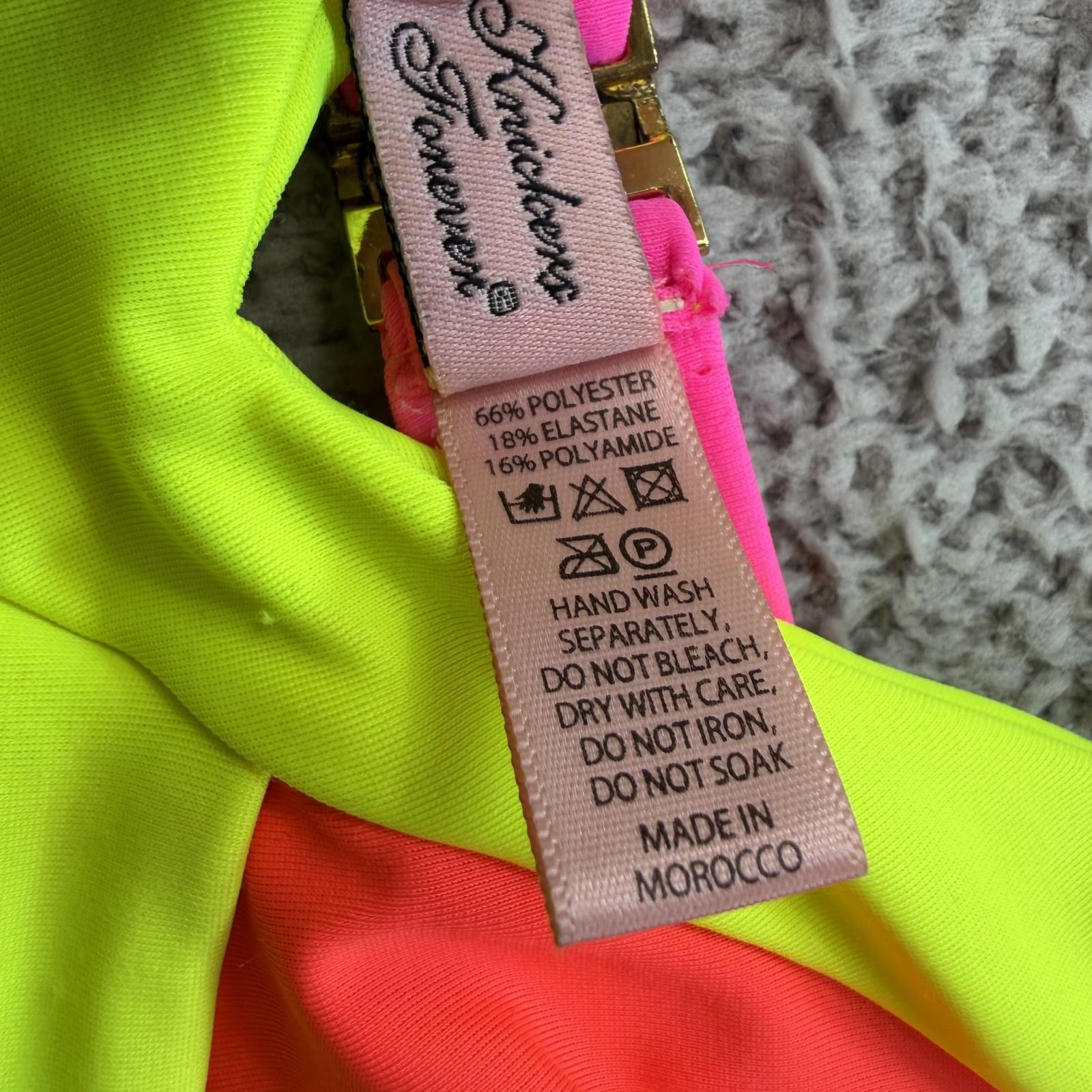 Other Agent Provocateur L’Agent Neon Strappy Bikini Top Swimwear Size ONE SIZE - 6 Thumbnail