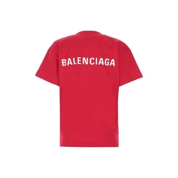 Balenciaga Balenciaga Red Graphic Logo T-Shirt for Women 0079-2507 Size M / US 6-8 / IT 42-44 - 1 Thumbnail