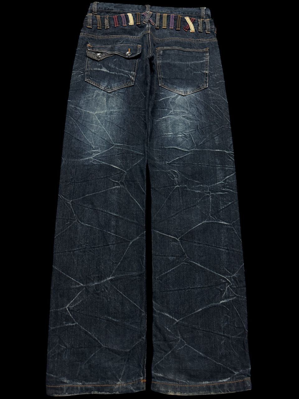 Undercover 💥Double Waist💥Insane Nylus Clawmark Zipper Style Dark Jeans Size US 29 - 2 Thumbnail