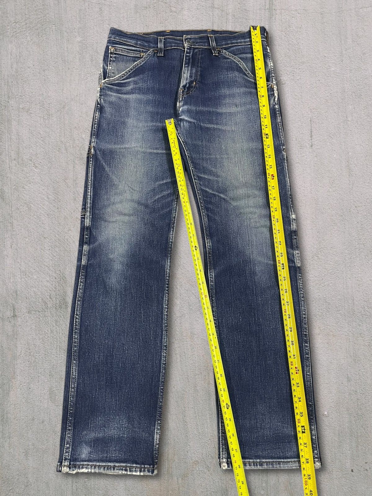 Levi's LEVI’S WORKWEAR 505 Faded Blue Wash Carpenter Jeans Size US 30 / EU 46 - 14 Thumbnail