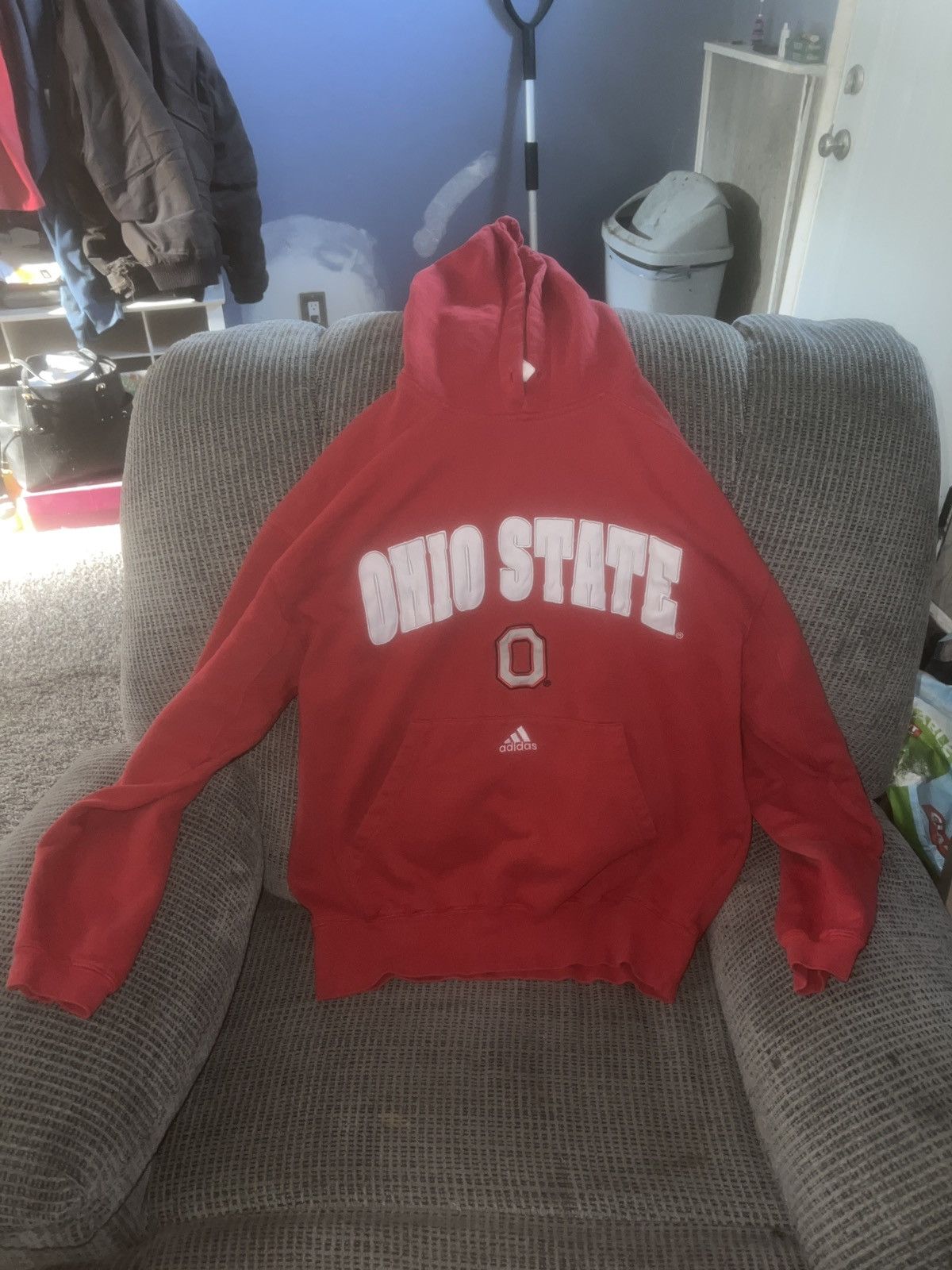 Adidas Adidas Ohio State Buckeyes Spell-Out Pull-Over Hoody Size US L / EU 52-54 / 3 - 1 Thumbnail