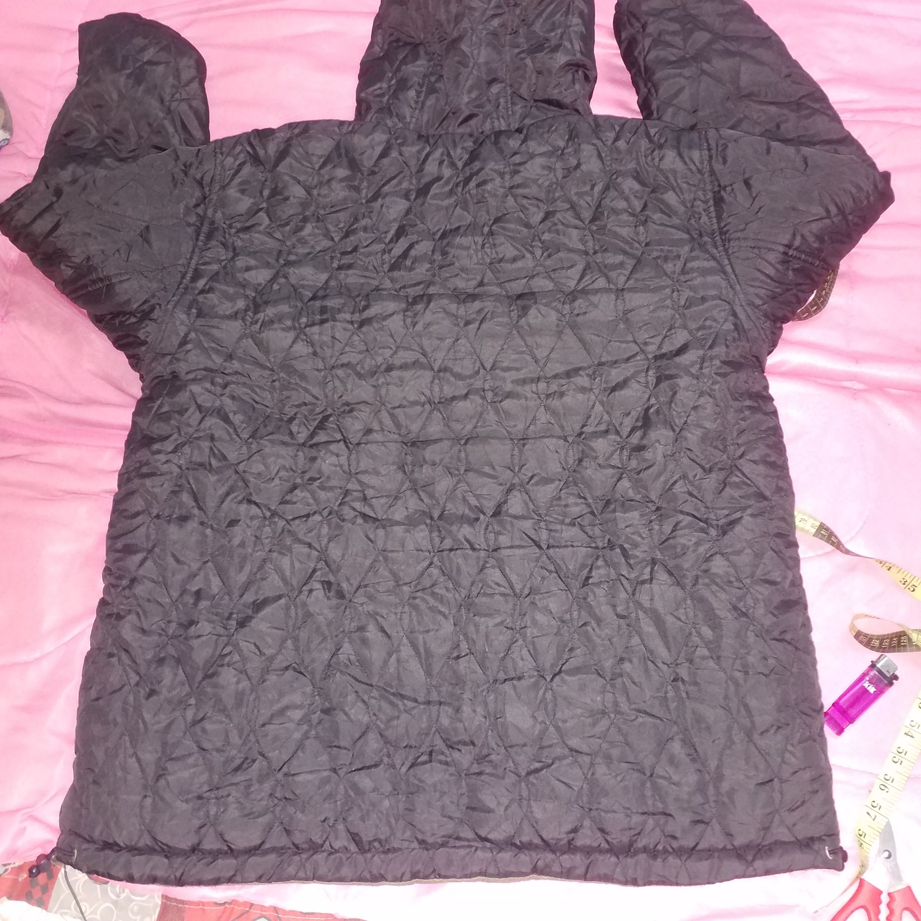 Other QUILTED POLYSTER LIGHT JACKET HOODIE FULL ZIPPER Size US XXL / EU 58 / 5 - 5 Thumbnail