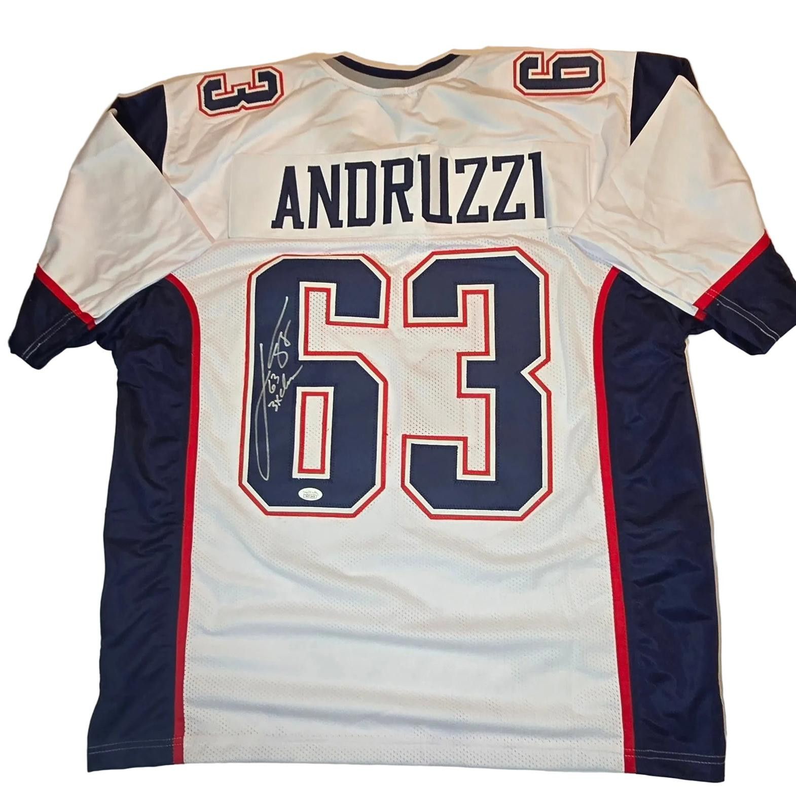 Other Joe Andruzzi Autographed Football Jersey JSA coa (XL) Size ONE SIZE - 2 Thumbnail