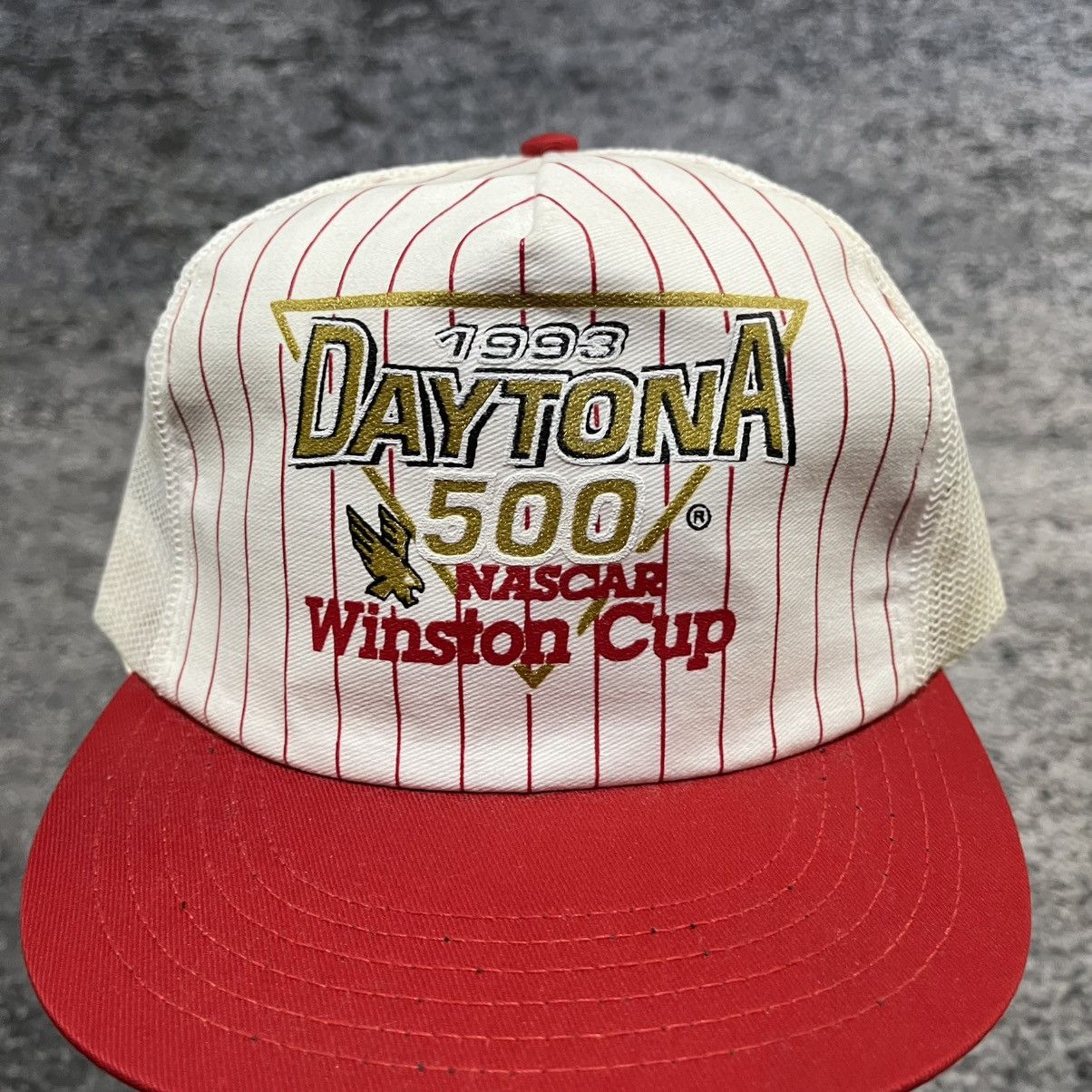 NASCAR Vintage 1993 Daytona Beach Winston Cup Trucker Hat Snapback Size ONE SIZE - 2 Thumbnail