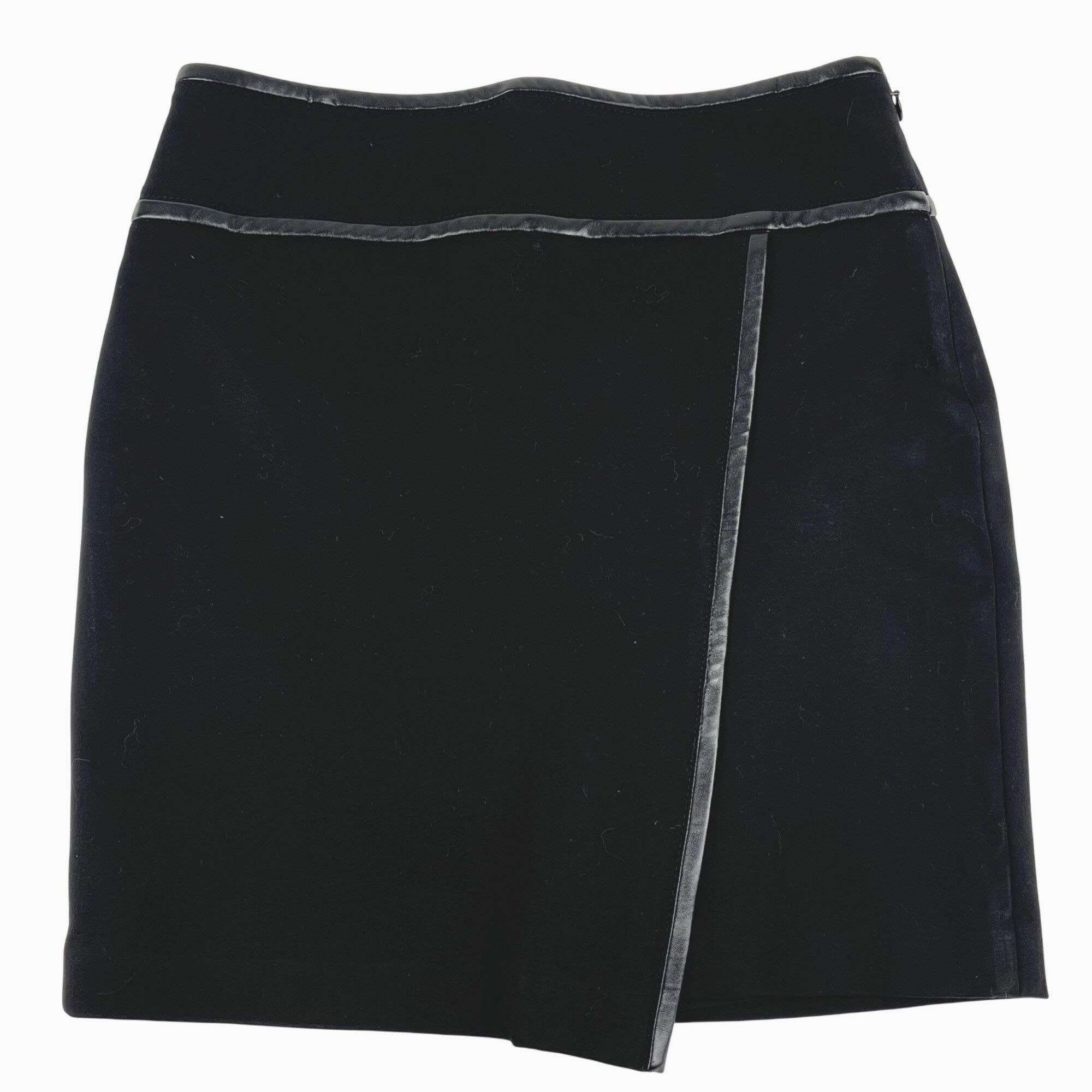 White House Black Market White House Black Market WHBM Black Pencil Skirt Faux-Leathe Size 26" / US 2 / IT 38 - 1 Thumbnail