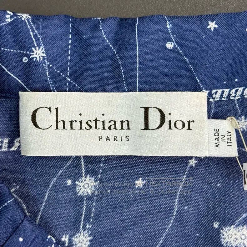 Dior Dior Blue constellation mulberry silk shirt Size XXS / US 00 / IT 34 - 5 Thumbnail