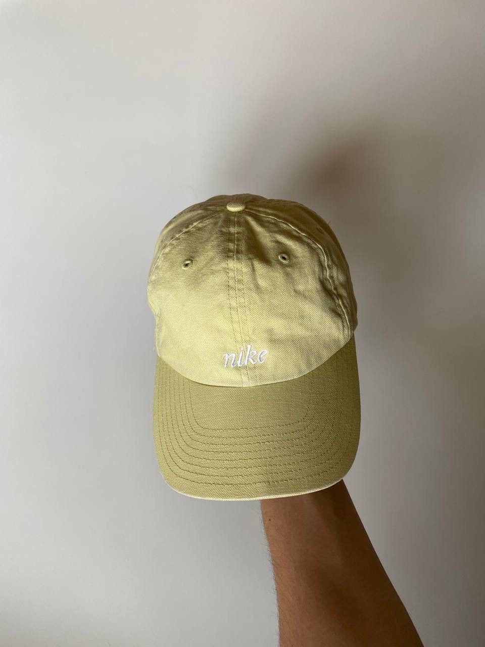 Nike × Vintage Vintage Nike Hat Cap Small logo Yellow OS 00’s Size ONE SIZE - 2 Thumbnail