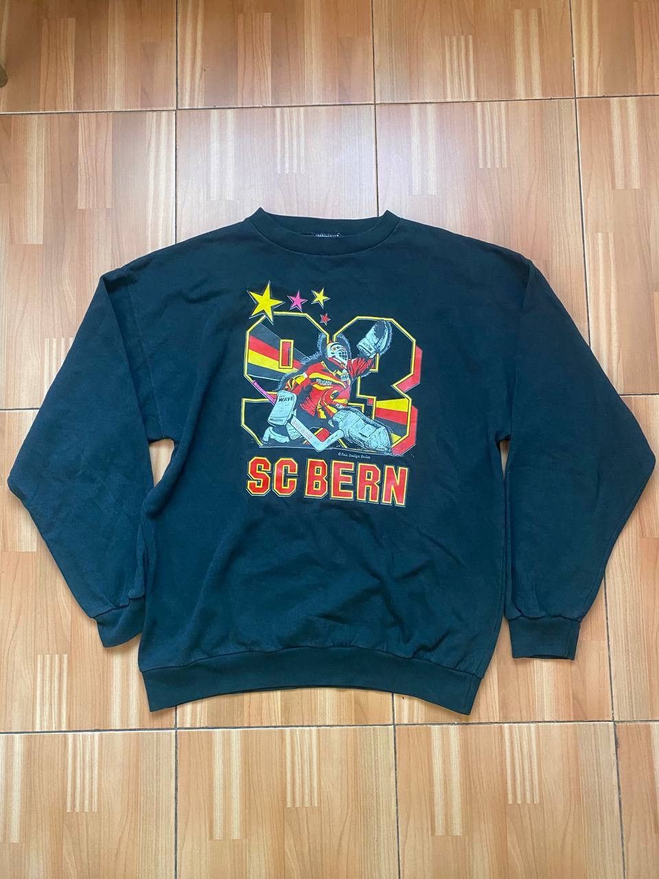 Fox Racing Fox Design SC Bern 1992 - 93 Ice Hockey Sweatshirt Size US XL / EU 56 / 4 - 2 Thumbnail