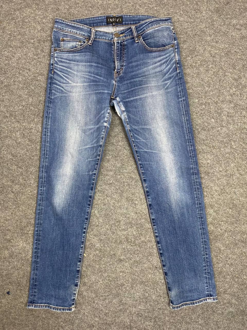 Japanese Brand indivi japanese brand skinny distressed denim Size 34" / US 12 / IT 48 - 4 Thumbnail