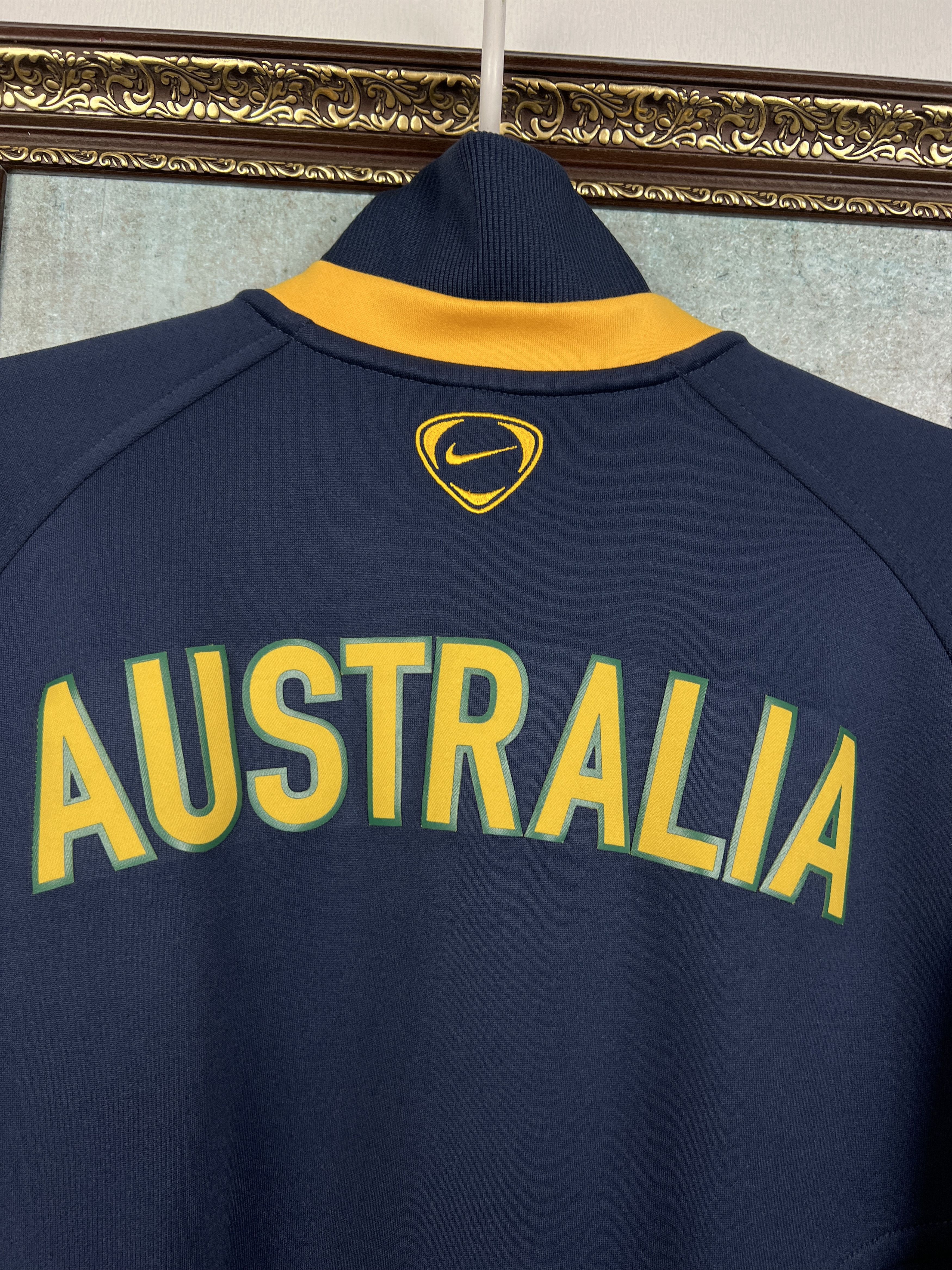 Nike Australia Football Jacket Soccer Track Top National Team Zip Size US M / EU 48-50 / 2 - 11 Thumbnail