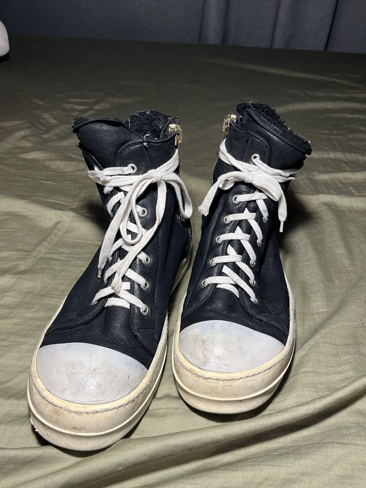 Rick Owens Rick owens shearling ramones Size US 9.5 / EU 42-43 - 3 Thumbnail