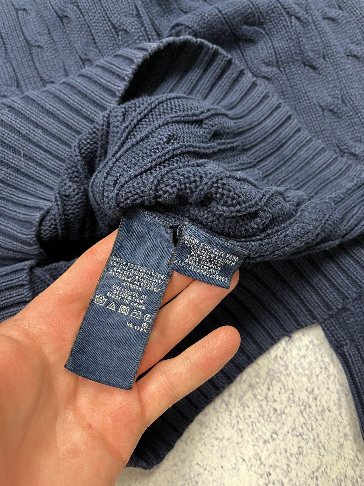 Polo Ralph Lauren × Ralph Lauren Polo Ralph Lauren Cable Knit Preppy Style Sweater Luxury Size US S / EU 44-46 / 1 - 8 Thumbnail