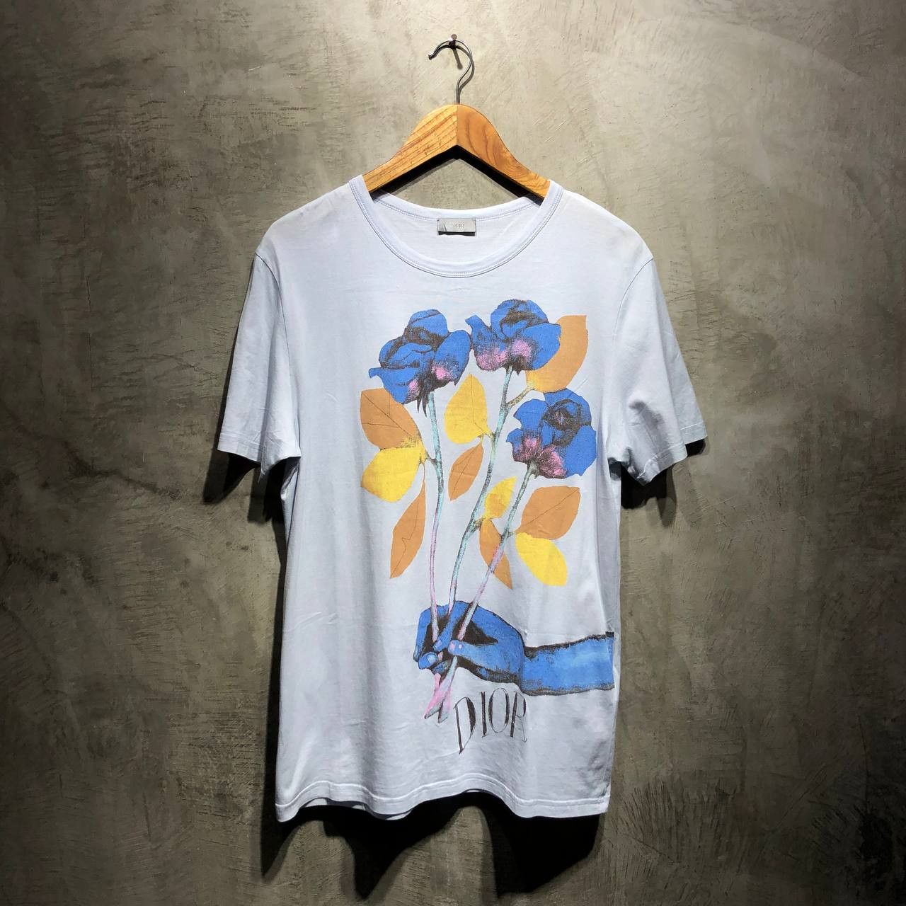 Dior Flower Logo T-shirt in Black for Men | Lyst