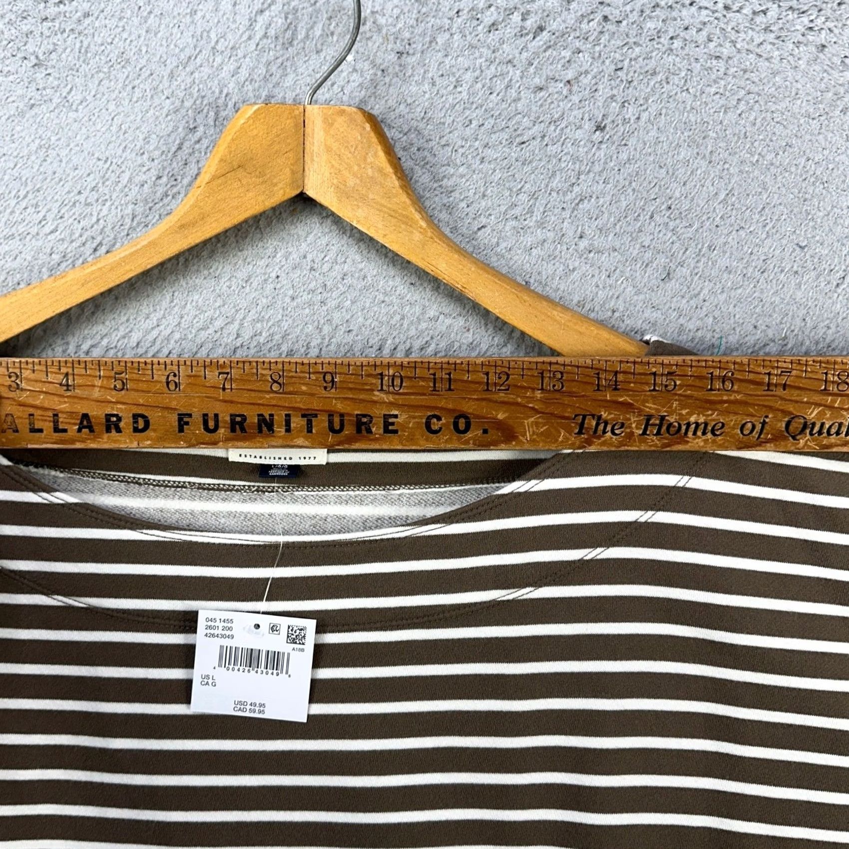 Vintage VINTAGE American Eagle Sweater Women Large Brown White Stripes Boat Neck Long Sleeve NEW Size L / US 10 / IT 46 - 6 Thumbnail