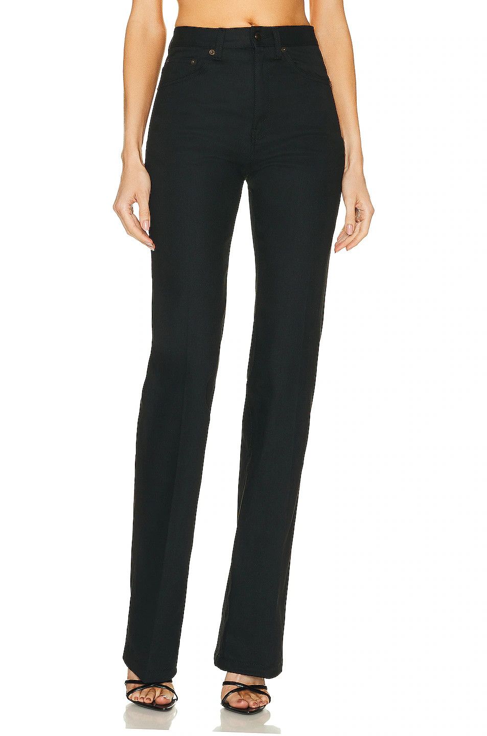 Saint Laurent Paris o1bcso1str1124 Clyde Jeans in Black Size 27" / US 4 / IT 40 - 1 Thumbnail